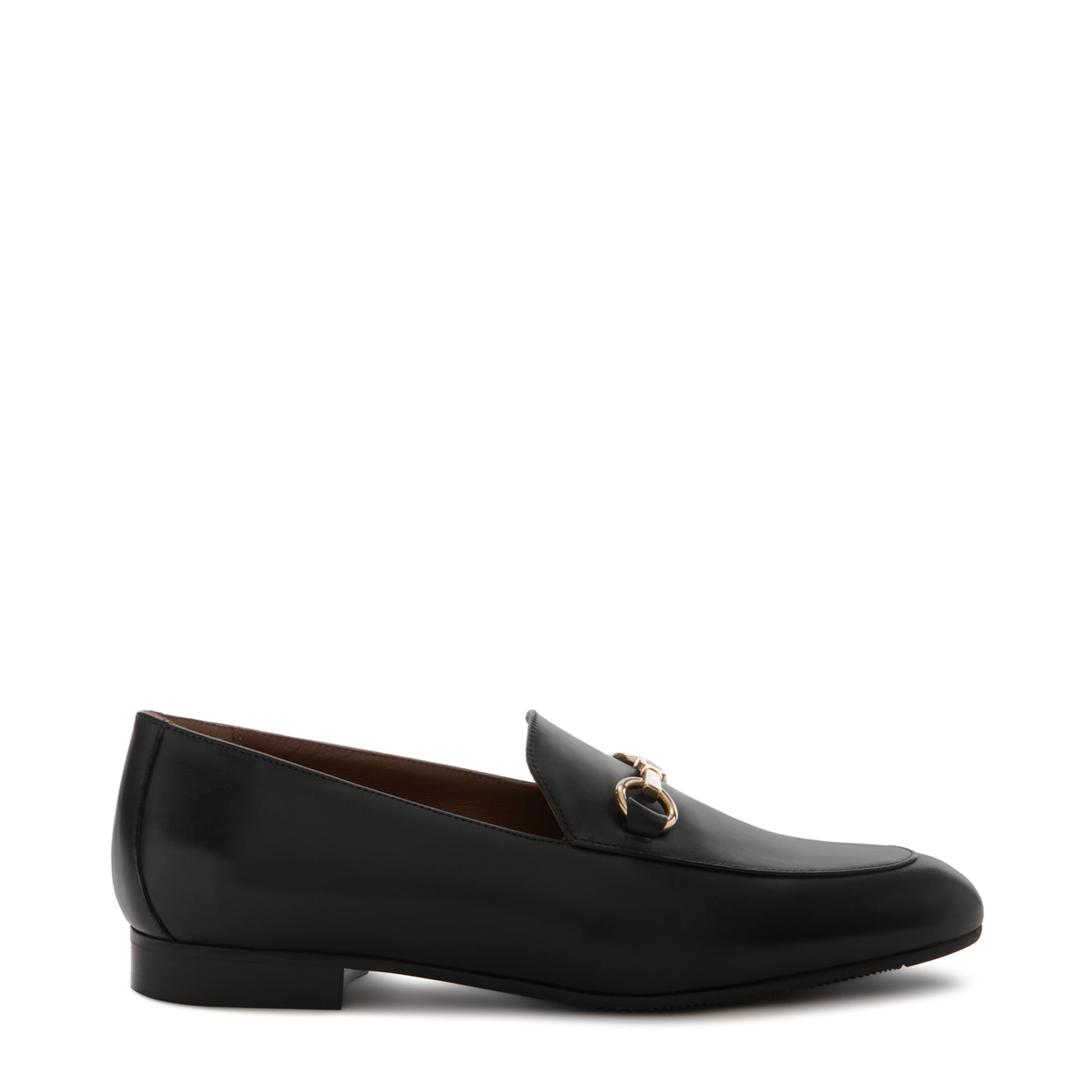 Vendôme Fleur black calfskin leather loafers -  - Isabel Bernard