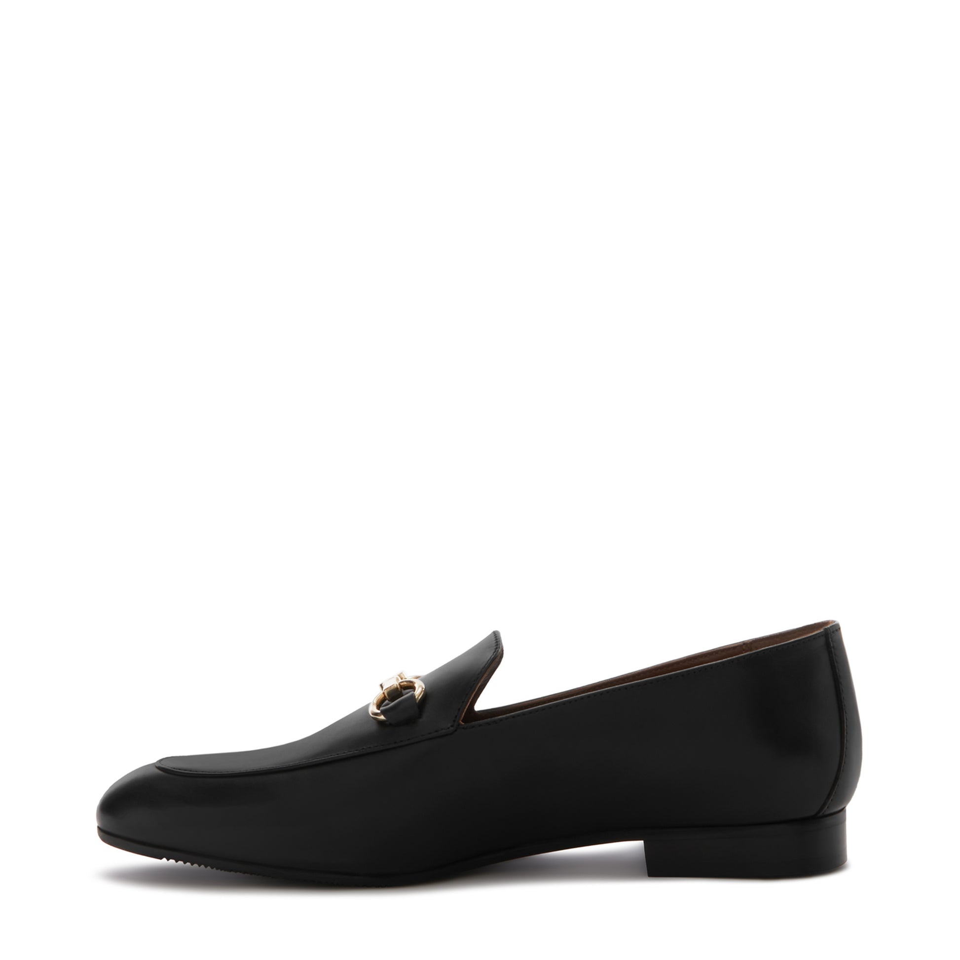 Vendôme Fleur black calfskin leather loafers -  - Isabel Bernard