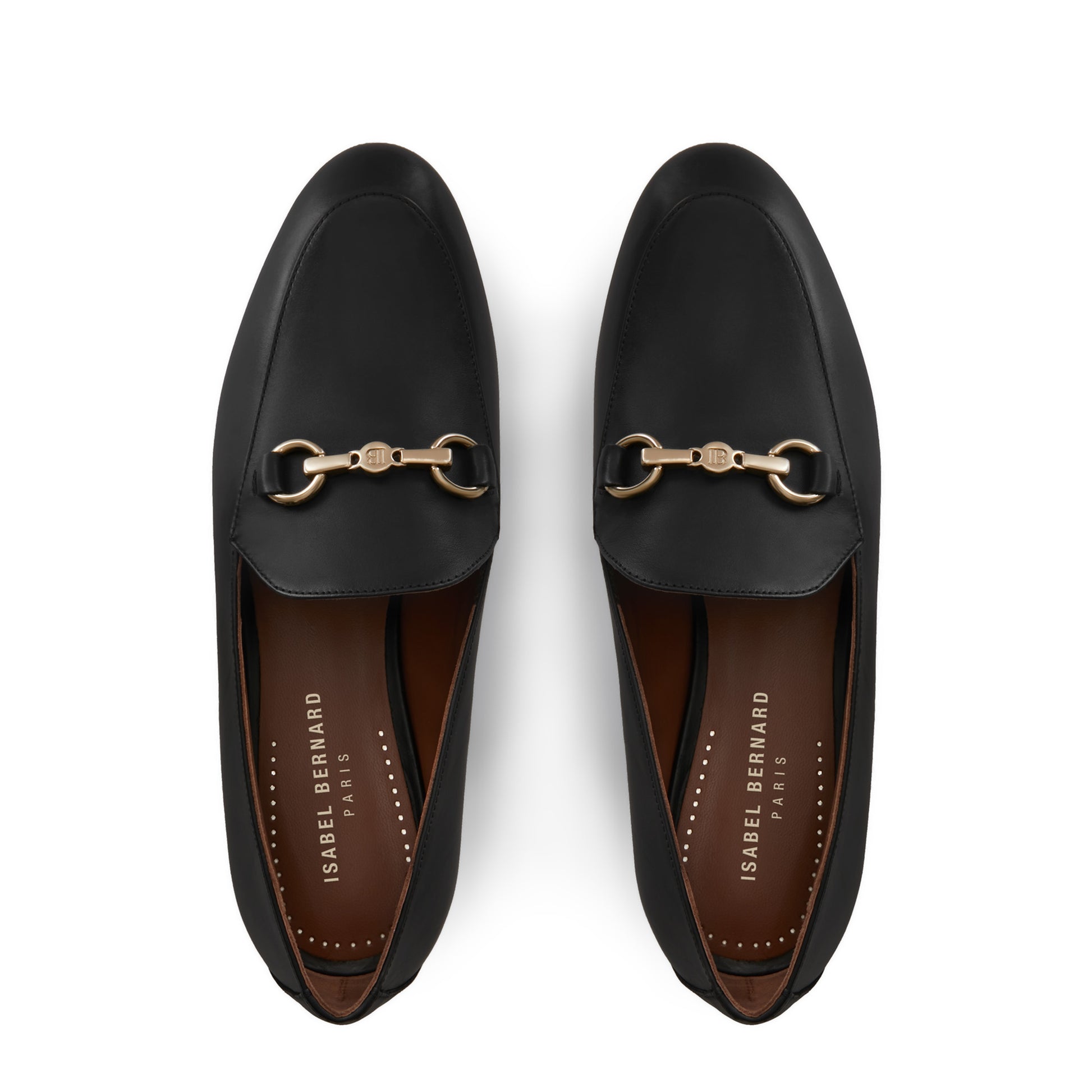 Vendôme Fleur black calfskin leather loafers -  - Isabel Bernard