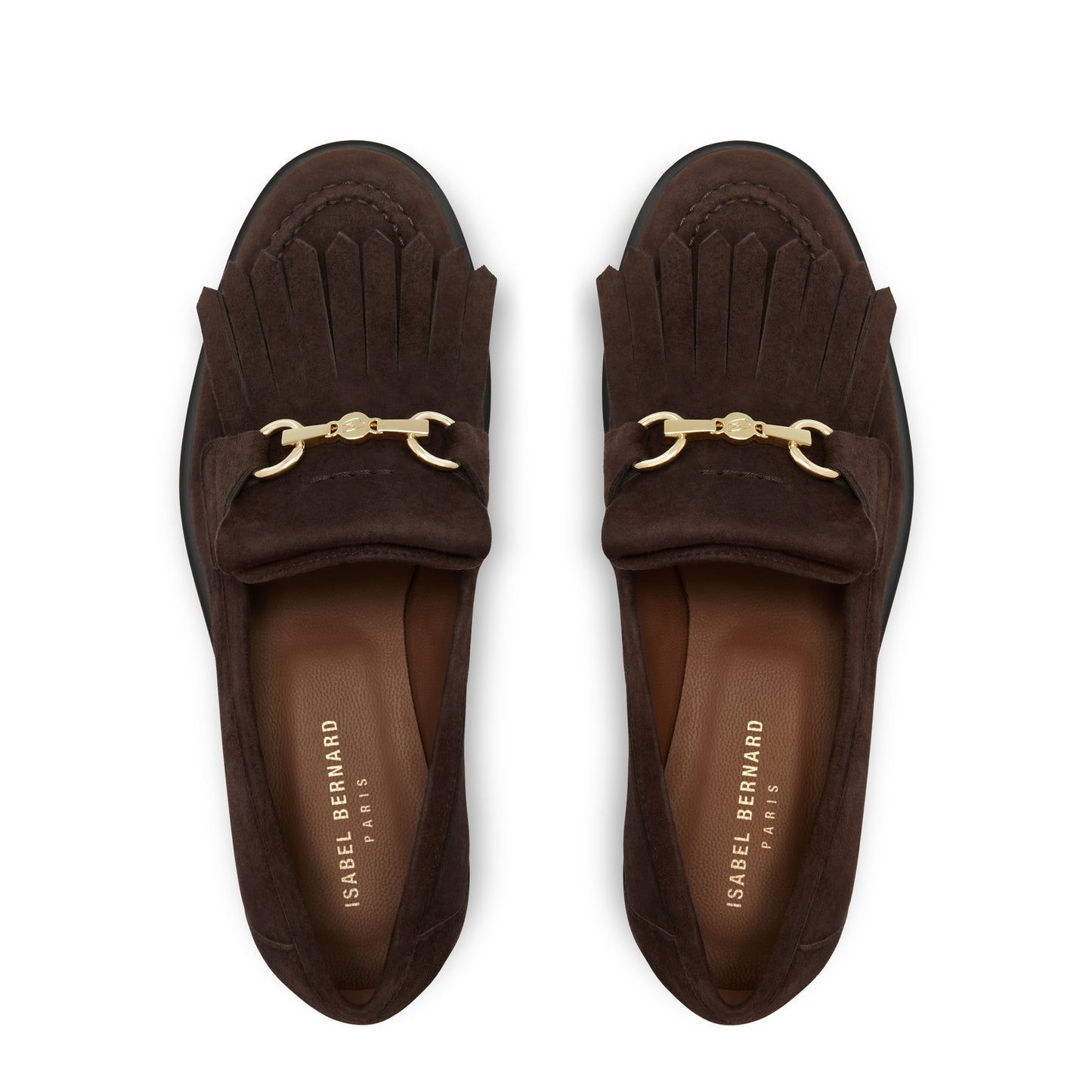 Vendôme Lave brown suede loafers -  - Isabel Bernard