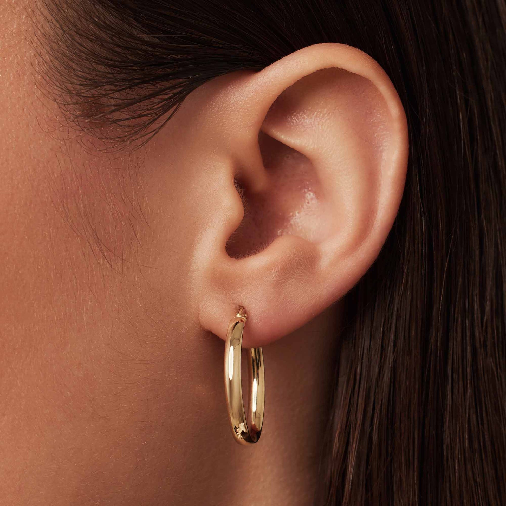 Rivoli Estrella 14 karat gold hoop earrings -  - Isabel Bernard