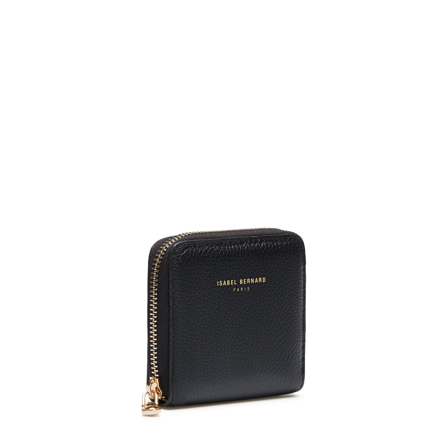 Honoré Jules black calfskin leather zipper wallet -  - Isabel Bernard