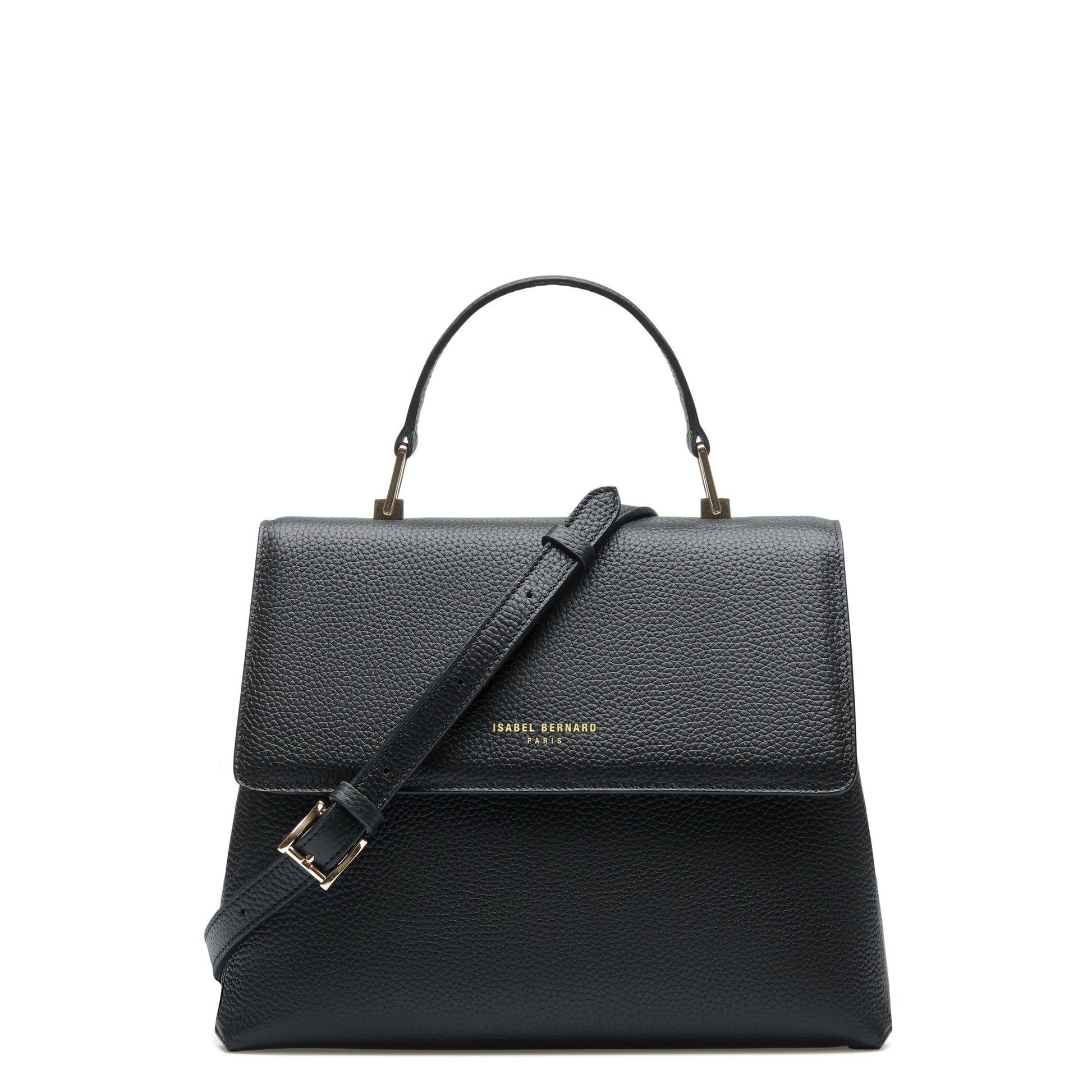 Femme Forte Gisel black calfskin leather handbag -  - Isabel Bernard