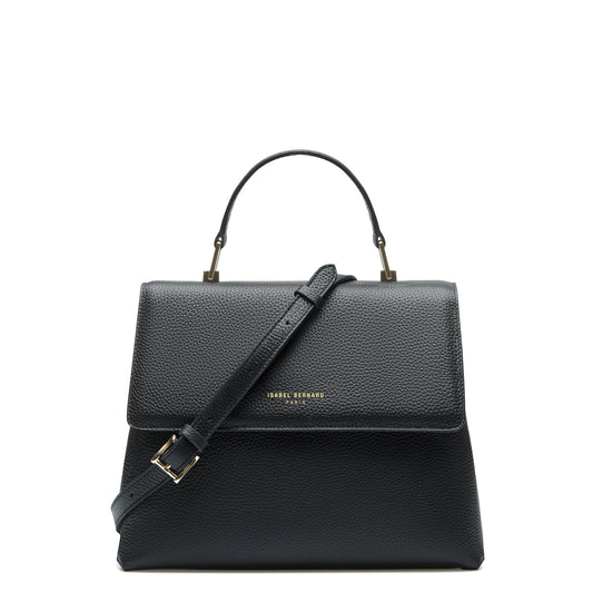 Femme Forte Gisel black calfskin leather handbag -  - Isabel Bernard