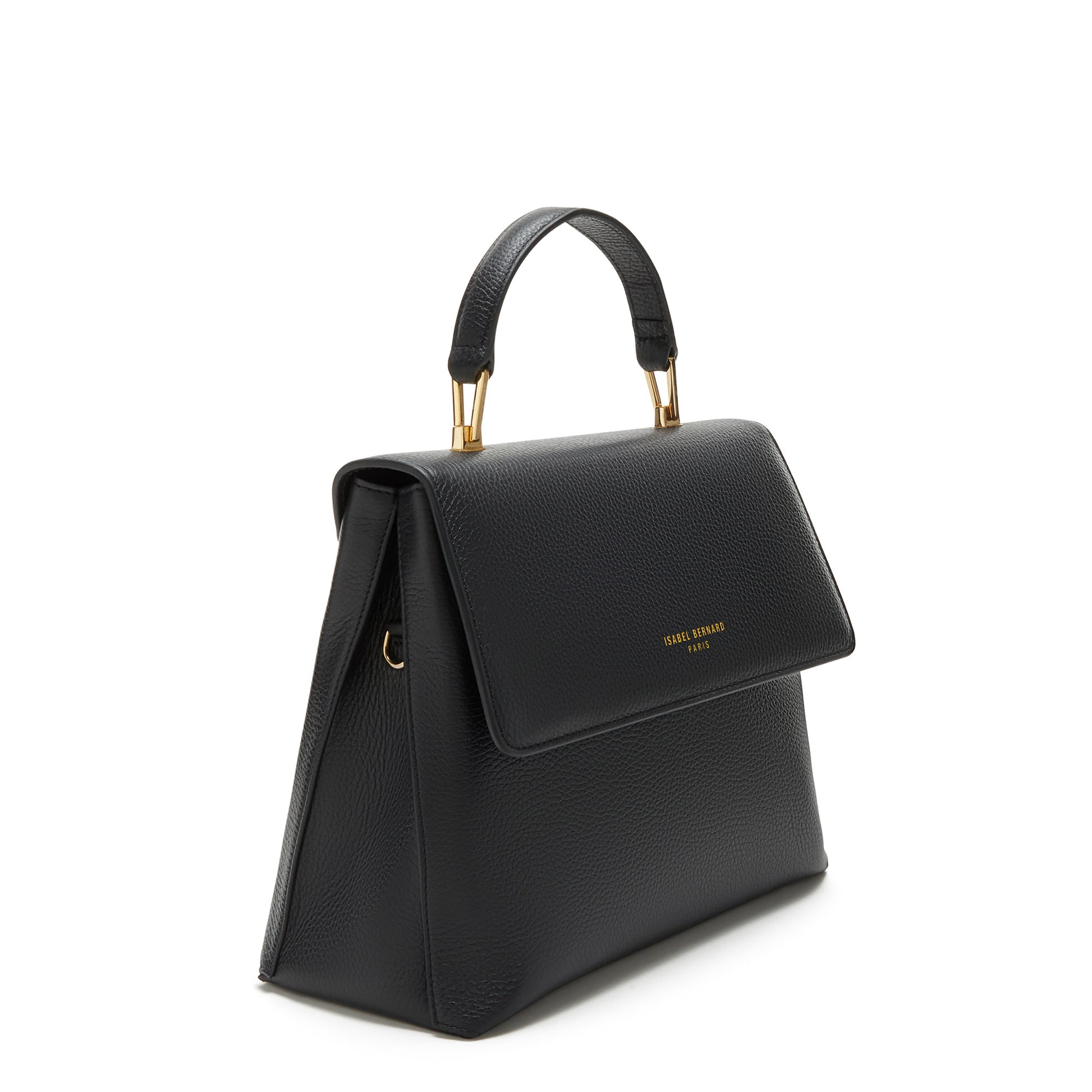 Femme Forte Gisel black calfskin leather handbag -  - Isabel Bernard