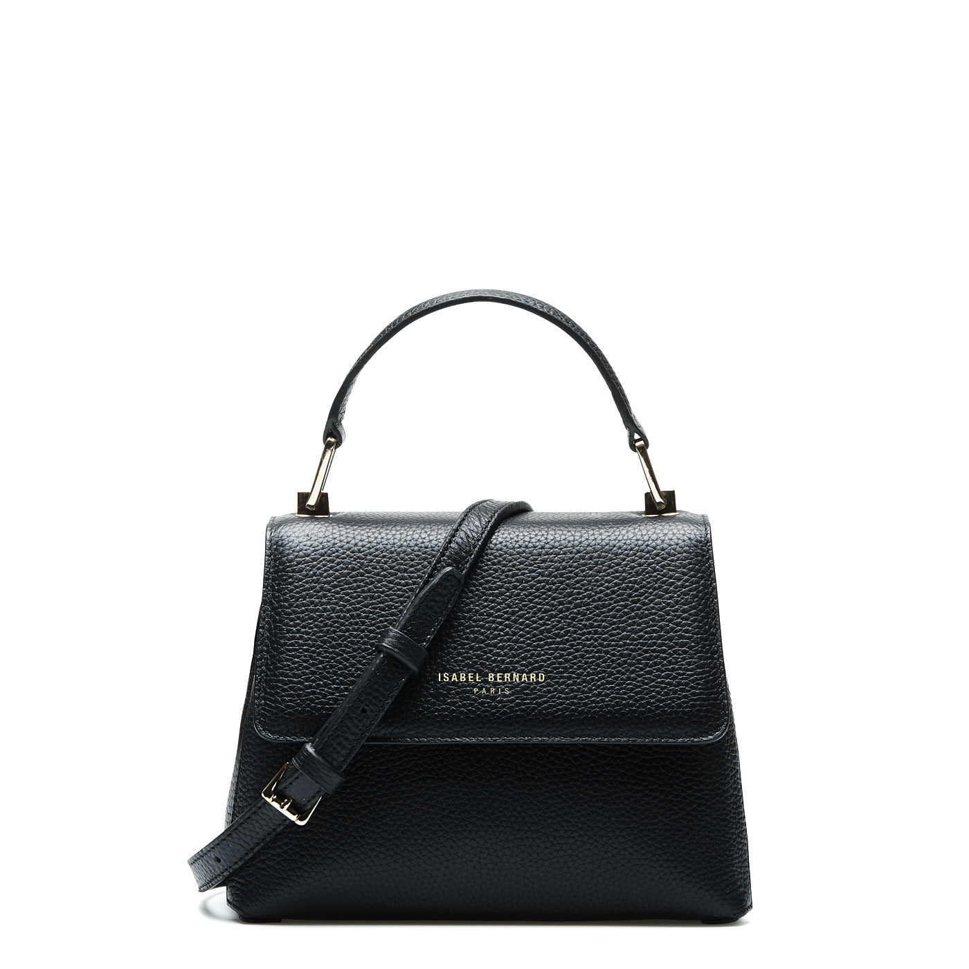 Femme Forte Heline black calfskin leather handbag -  - Isabel Bernard