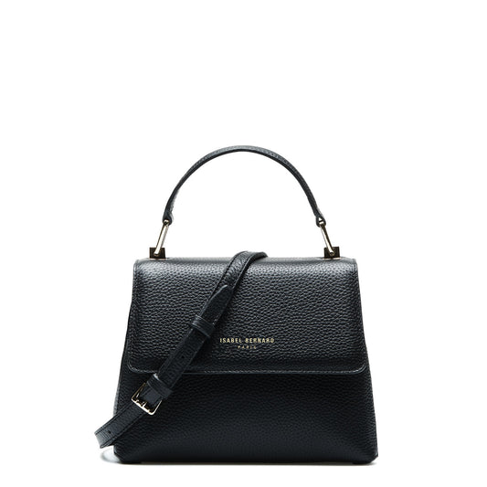 Femme Forte Heline black calfskin leather handbag -  - Isabel Bernard