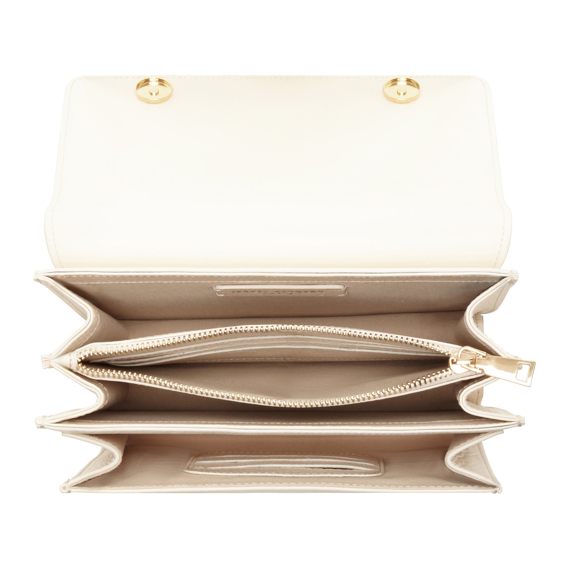 Femme Forte Valerie cream calfskin leather shoulder bag -  - Isabel Bernard