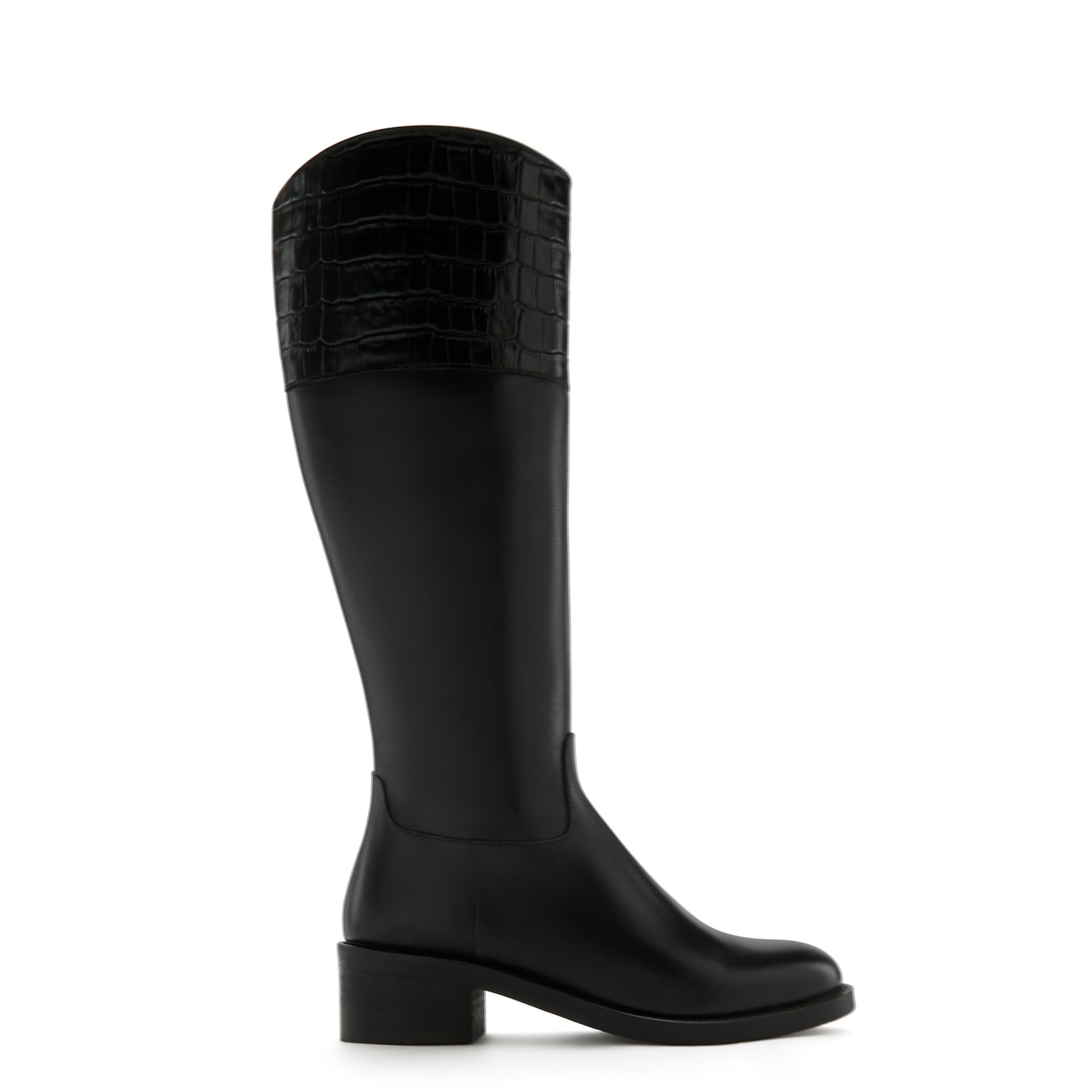 Vendôme Iris black calfskin leather boots -  - Isabel Bernard