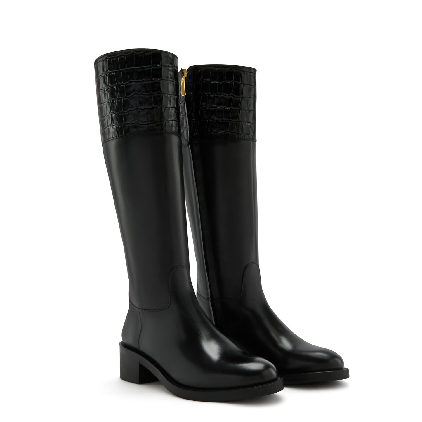 Vendôme Iris black calfskin leather boots -  - Isabel Bernard