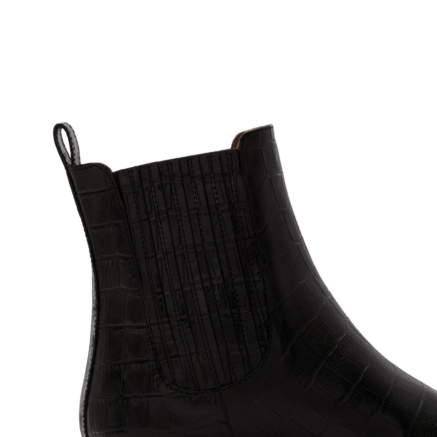 Vendôme Chey croco black calfskin leather chelsea boots -  - Isabel Bernard