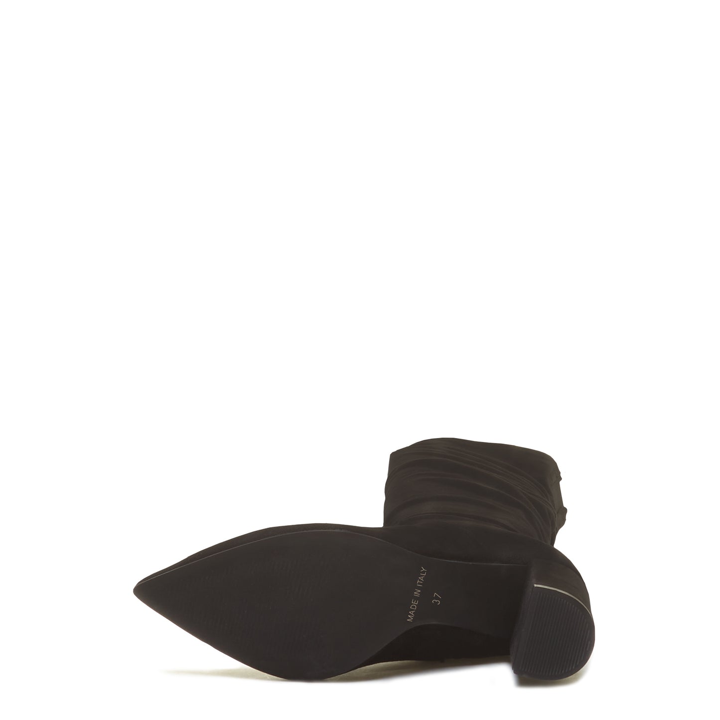 Vendôme Fem black nylon stretch suede heels -  - Isabel Bernard