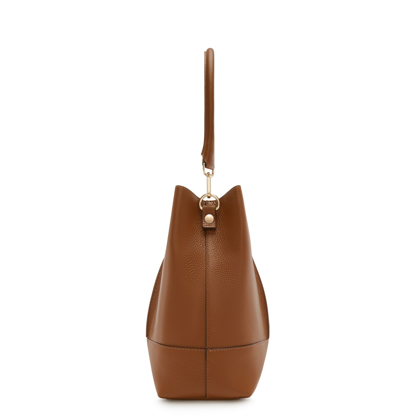 Femme Forte Macie cognac calfskin leather shoulder bag -  - Isabel Bernard