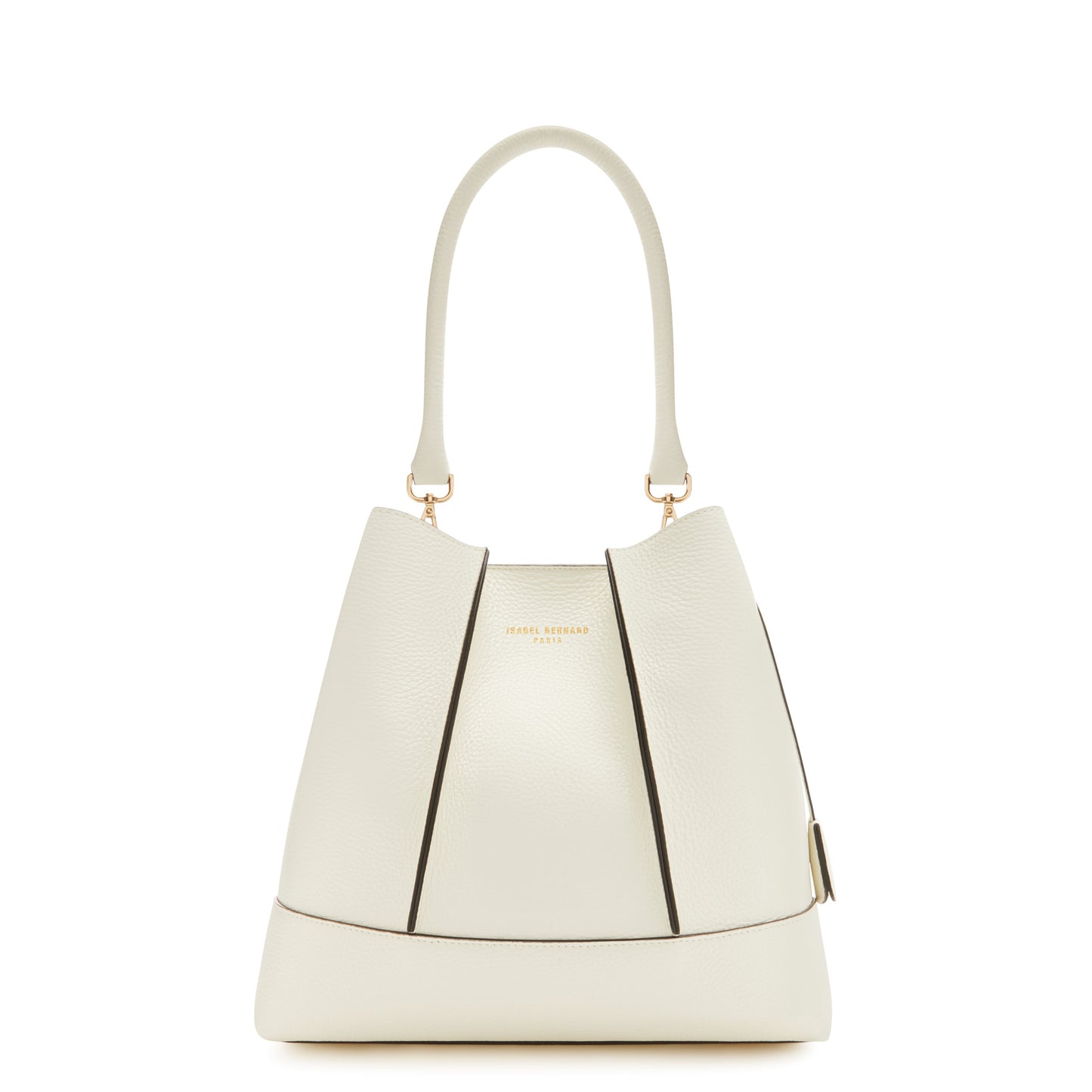 Femme Forte Macie cream calfskin leather shoulder bag -  - Isabel Bernard