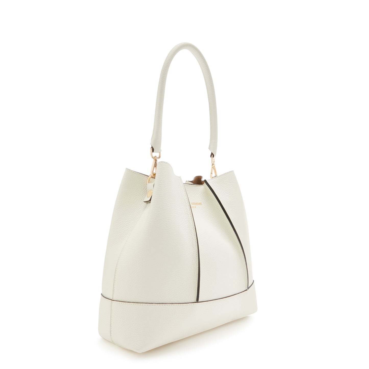 Femme Forte Macie cream calfskin leather shoulder bag -  - Isabel Bernard