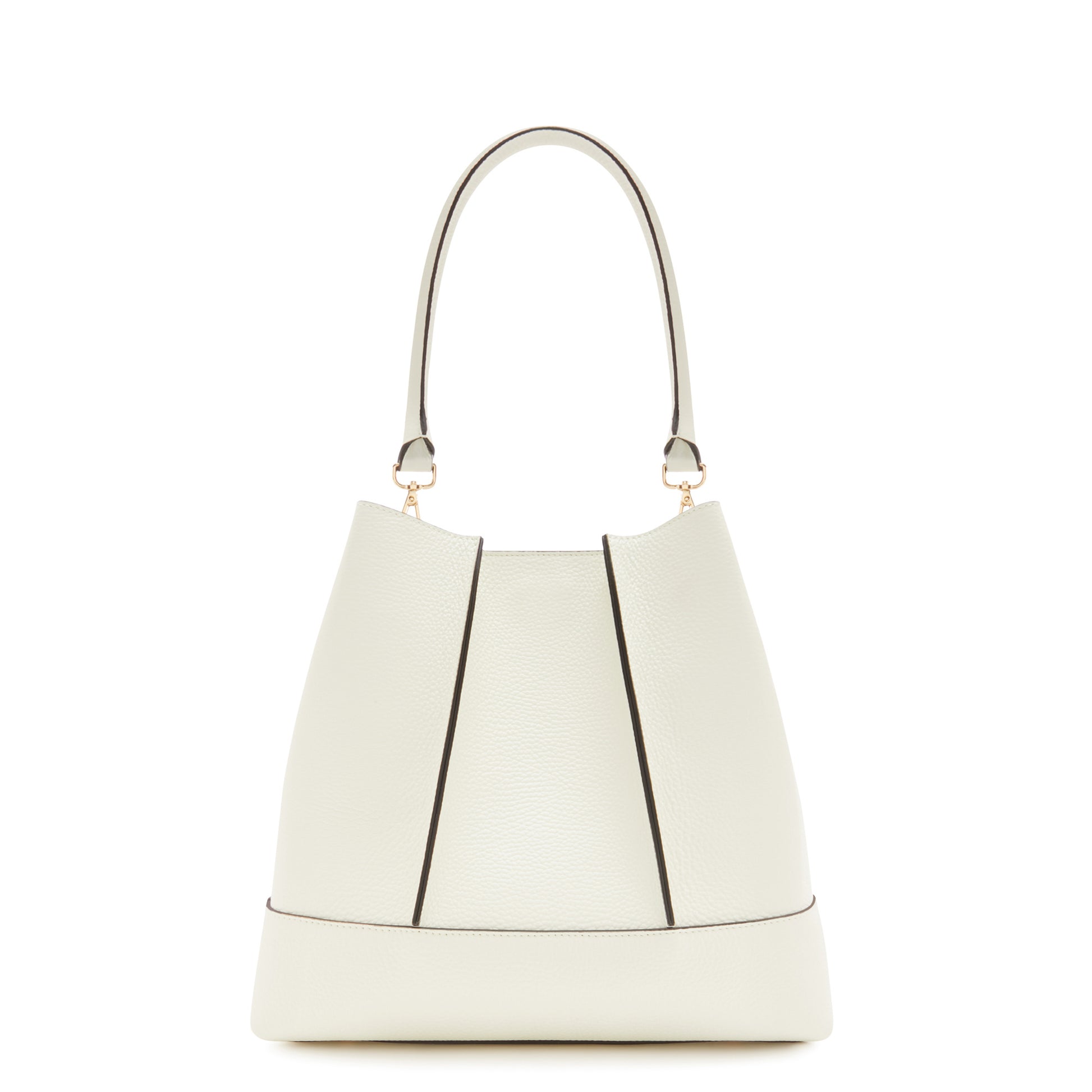 Femme Forte Macie cream calfskin leather shoulder bag -  - Isabel Bernard