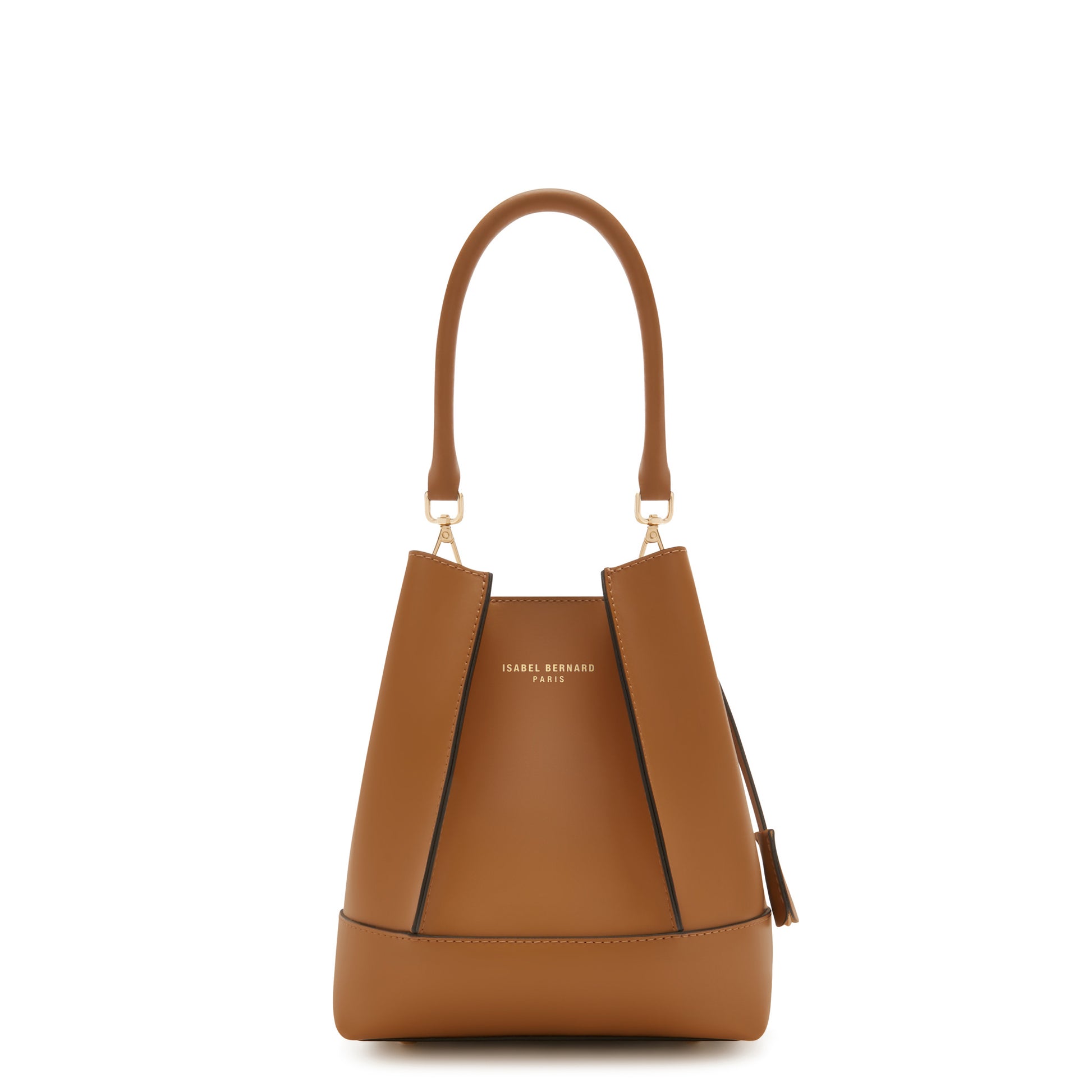 Femme Forte Minette camel calfskin leather handbag -  - Isabel Bernard