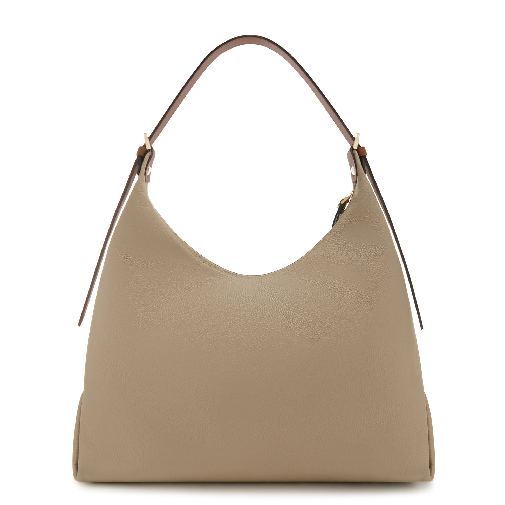 Honoré Muriel taupe calfskin leather shoulder bag -  - Isabel Bernard