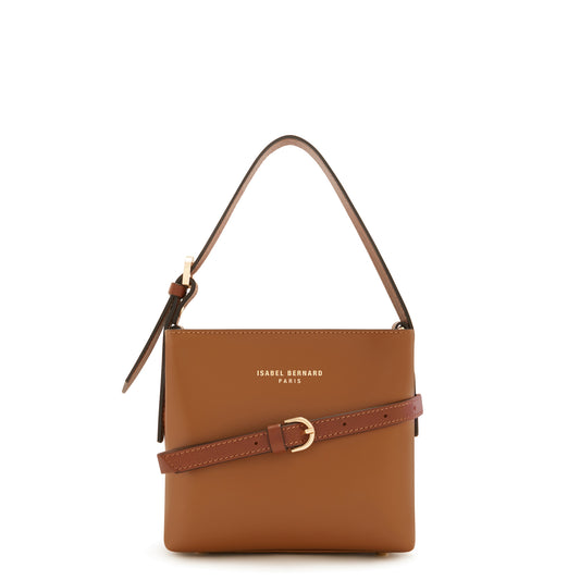 Honoré Adriane Mini cognac leather handbag calfskin leather -  - Isabel Bernard