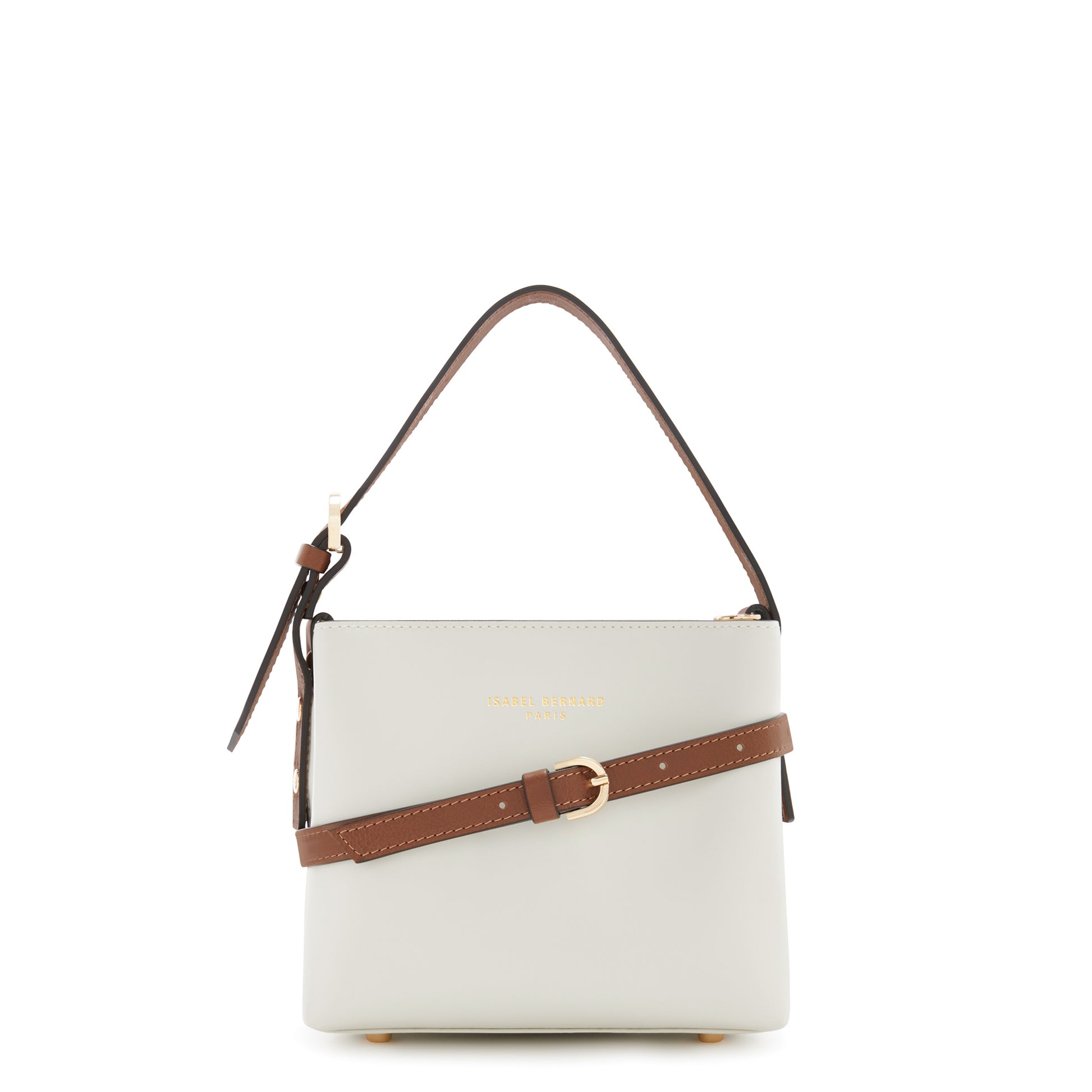 Honoré Adriane Mini white leather handbag calfskin leather -  - Isabel Bernard