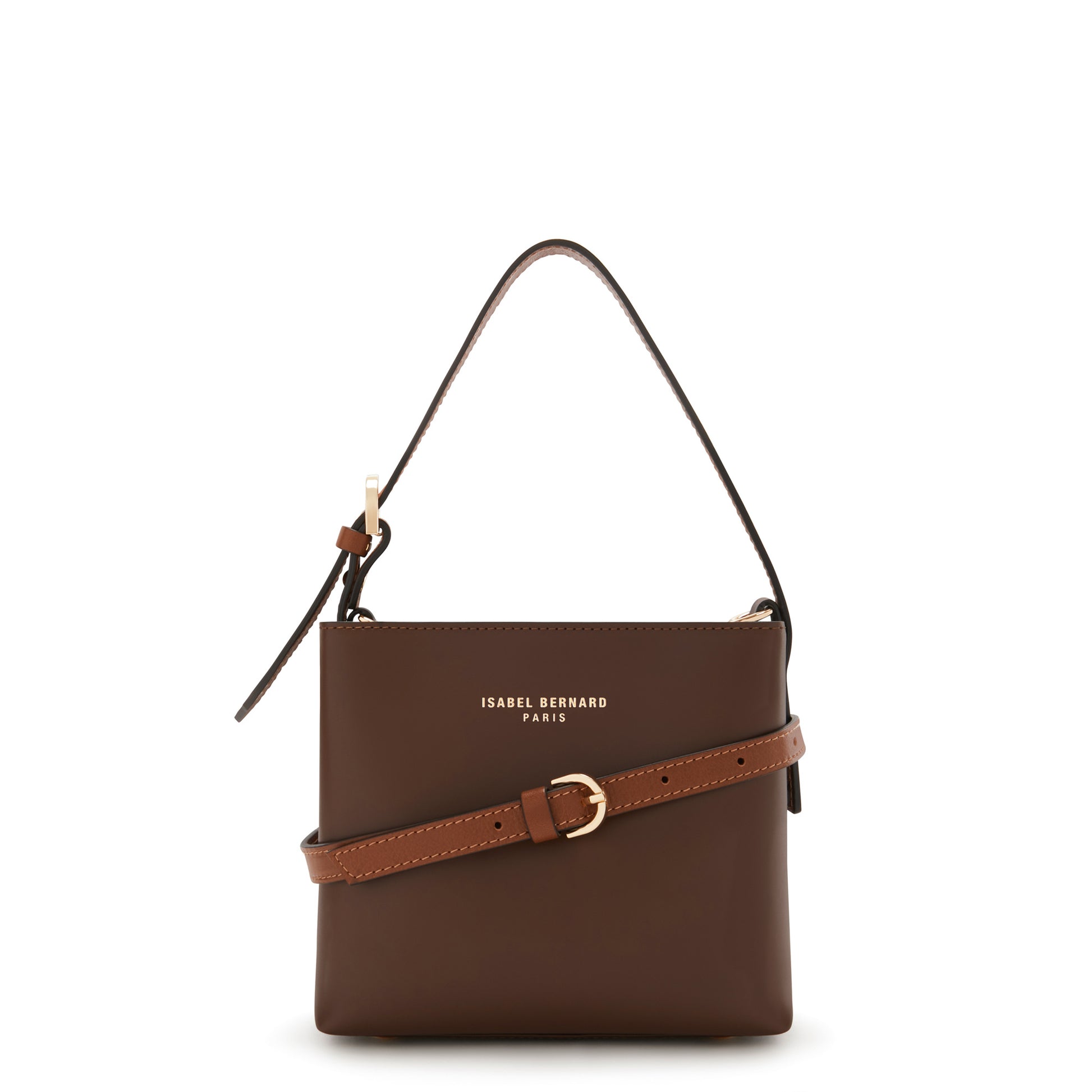 Honoré Adriane Mini brown leather handbag calfskin leather -  - Isabel Bernard