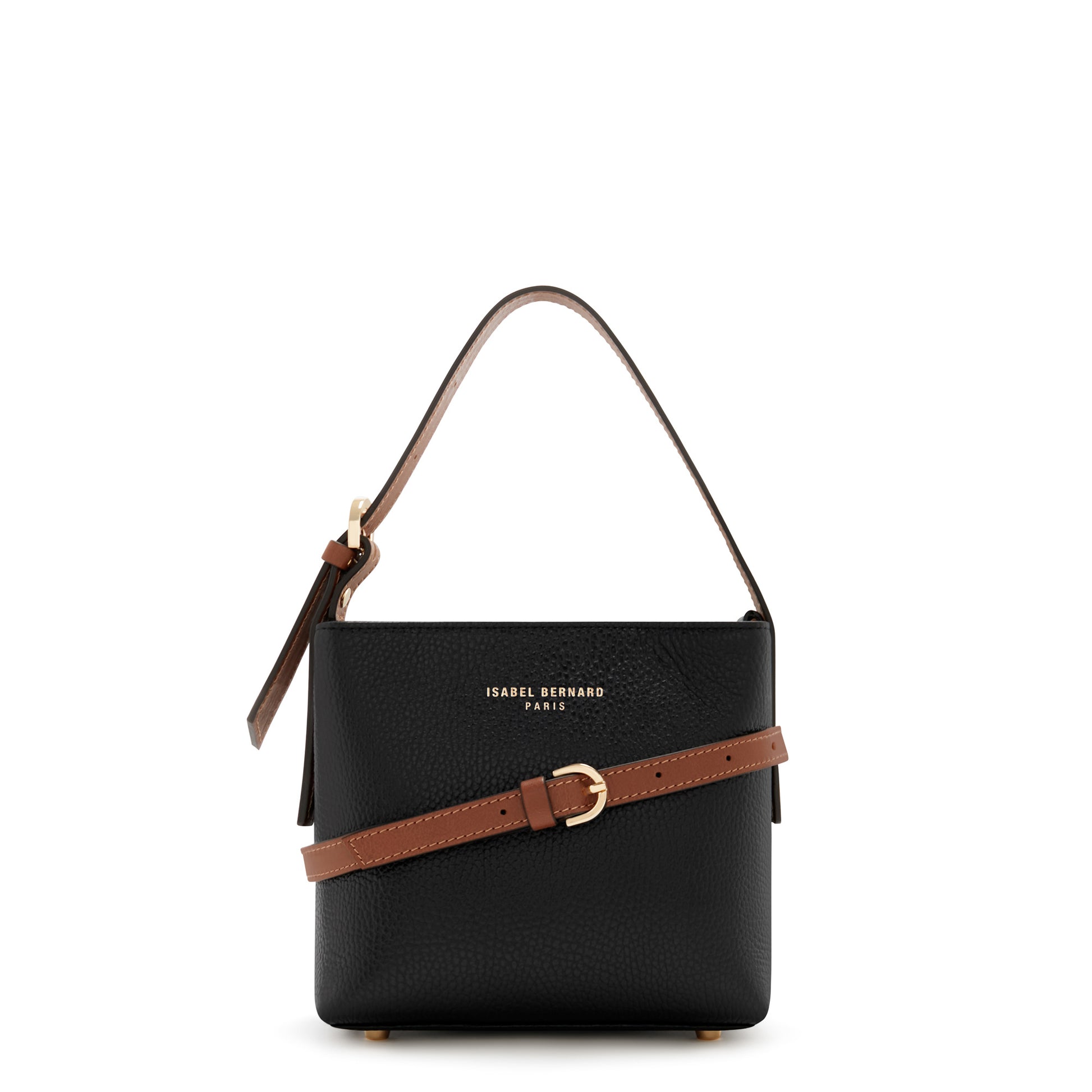 Honoré Adriane Mini black leather handbag calfskin leather -  - Isabel Bernard