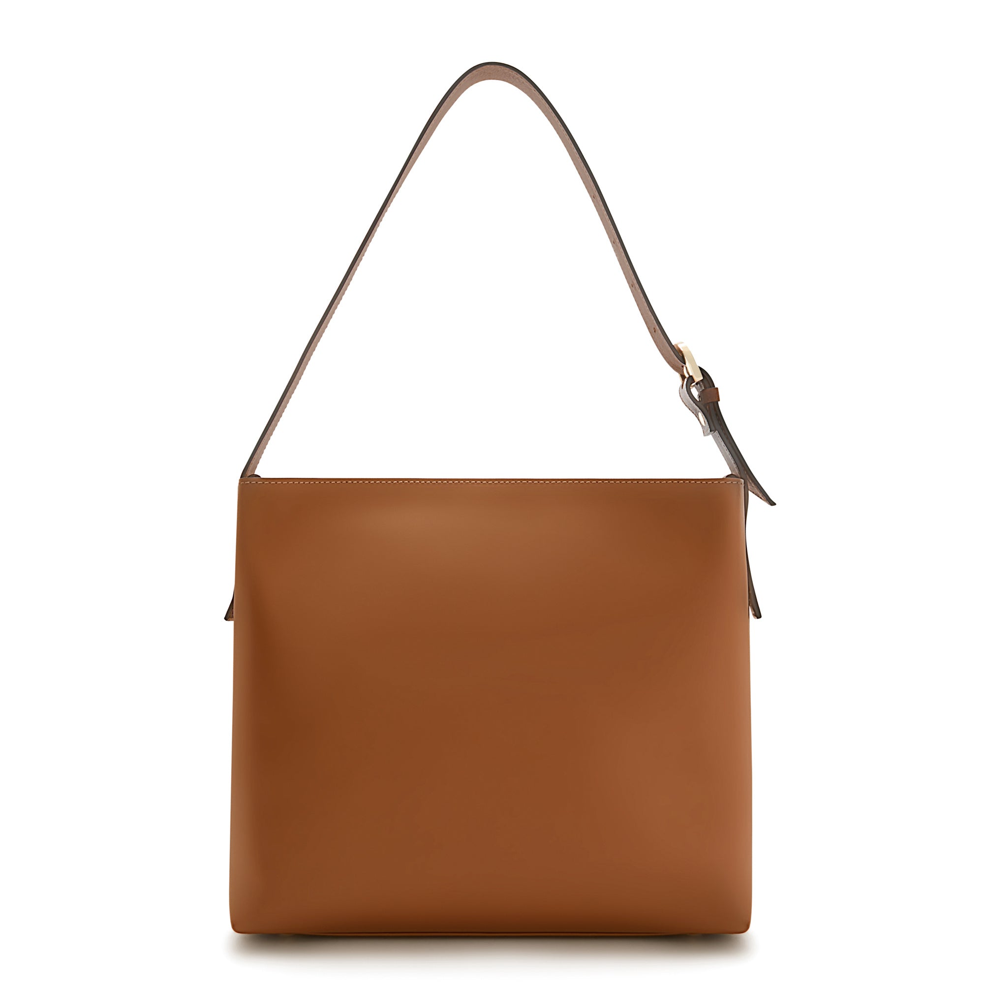 Honoré Adriane Midi cognac leather shoulder bag calfskin leather