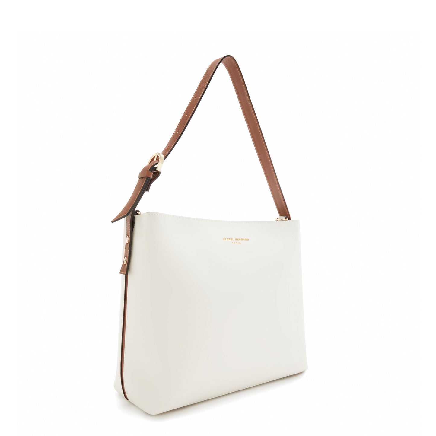 Honoré Adriane Midi white leather shoulder bag calfskin leather -  - Isabel Bernard