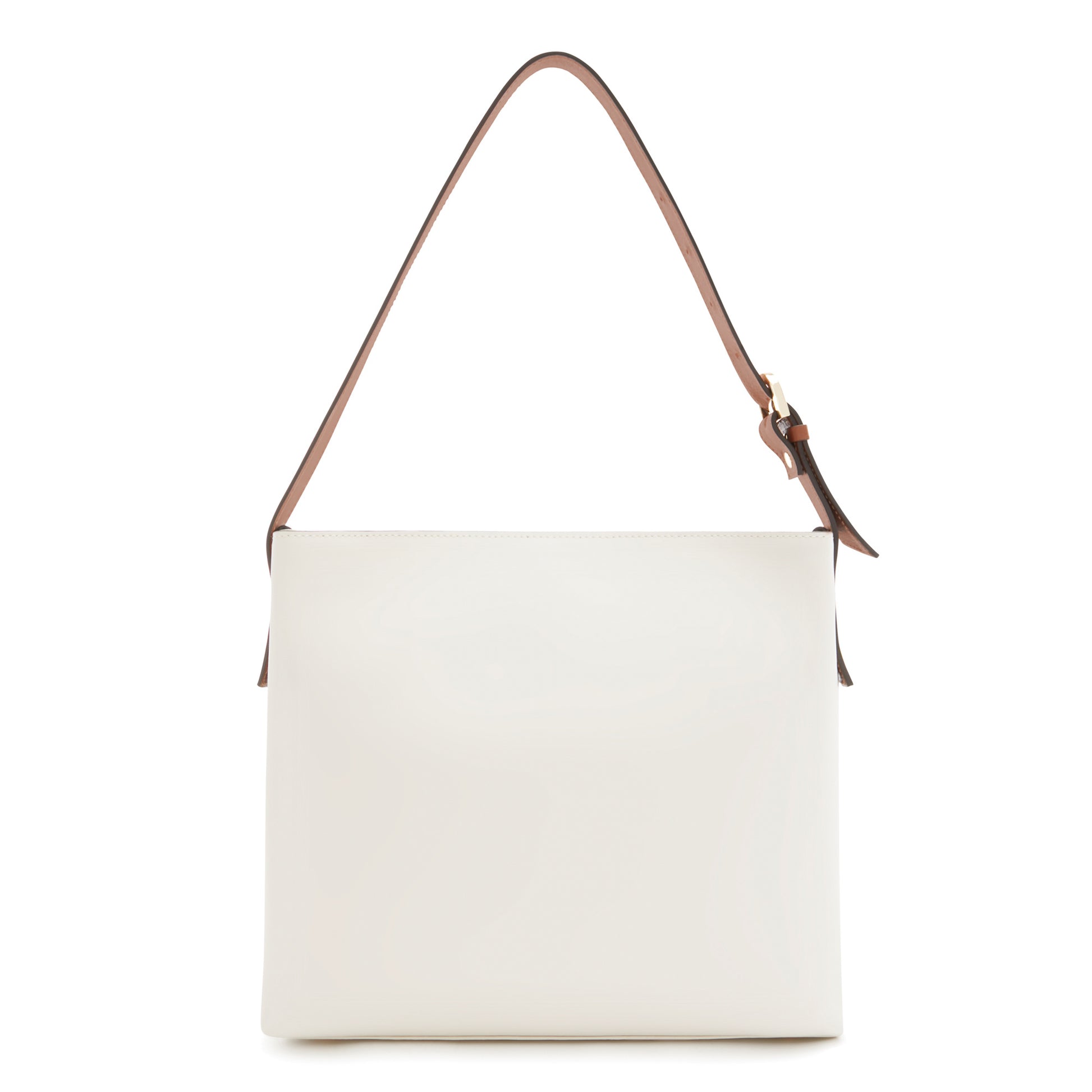 Honoré Adriane Midi white leather shoulder bag calfskin leather -  - Isabel Bernard