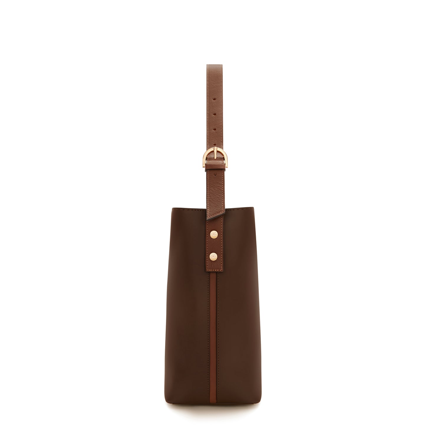 Honoré Adriane Midi brown leather shoulder bag calfskin leather -  - Isabel Bernard