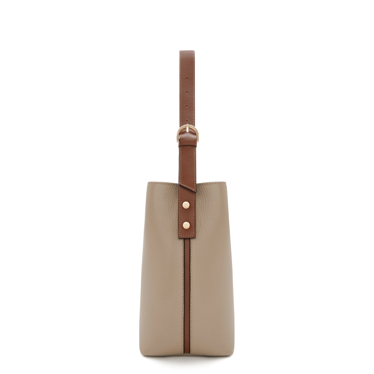 Honoré Adriane Midi taupe leather shoulder bag calfskin leather -  - Isabel Bernard