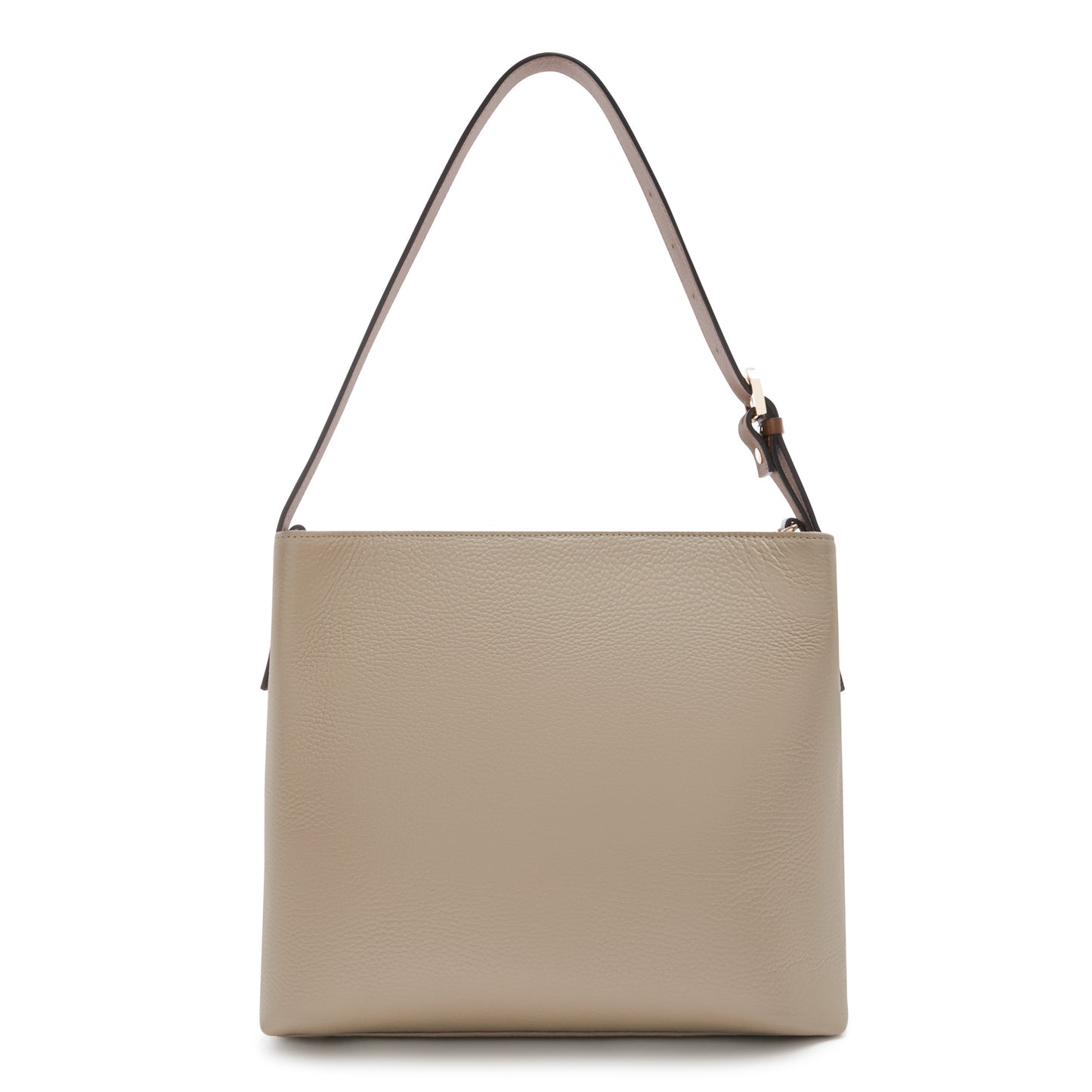 Honoré Adriane Midi taupe leather shoulder bag calfskin leather -  - Isabel Bernard