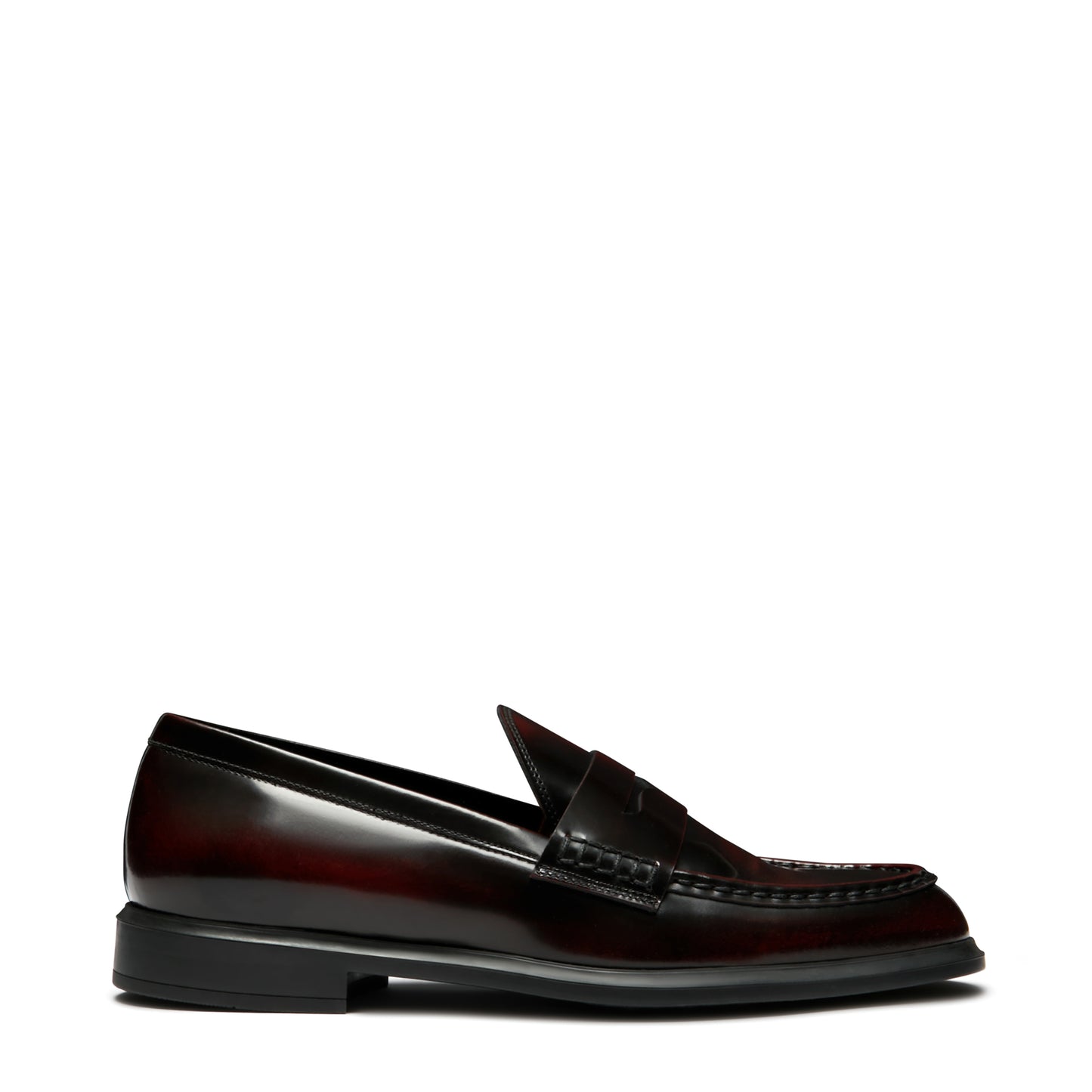 Vendôme Blandine bordeaux spazzolato leather loafers -  - Isabel Bernard