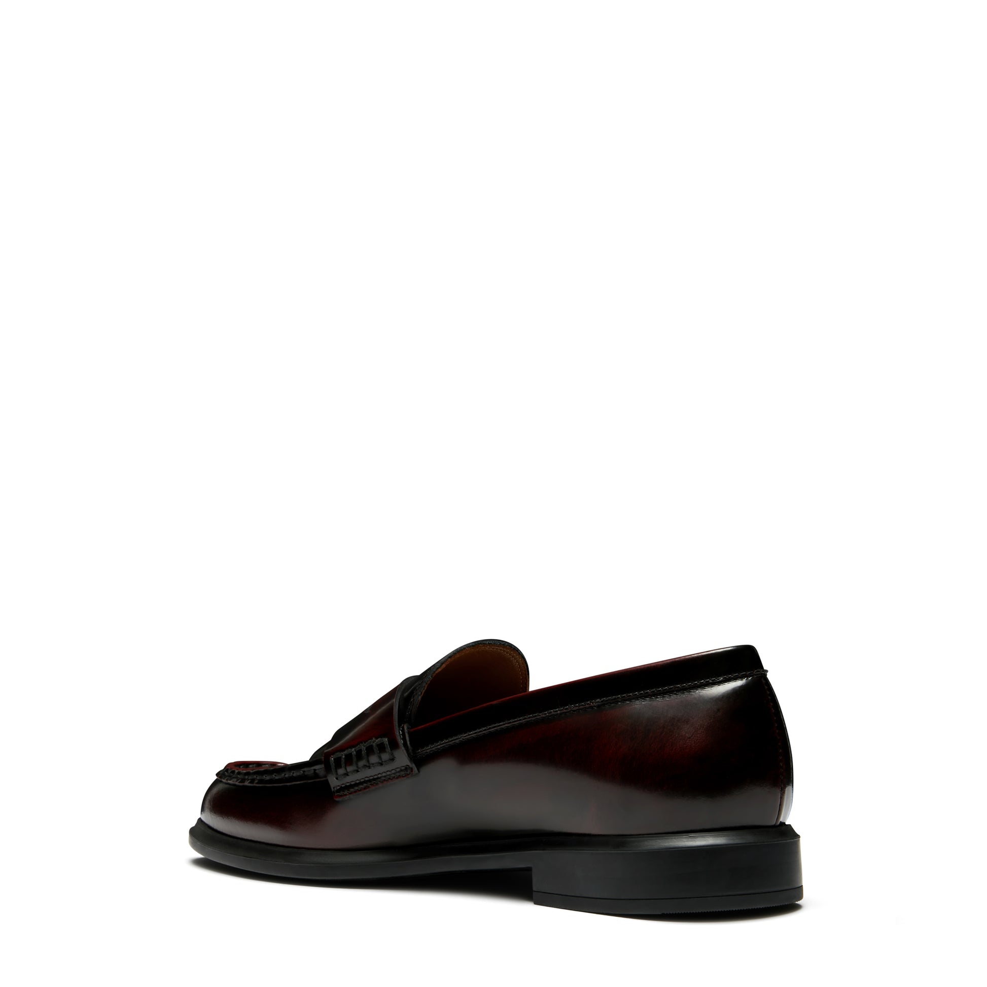 Vendôme Blandine bordeaux spazzolato leather loafers -  - Isabel Bernard