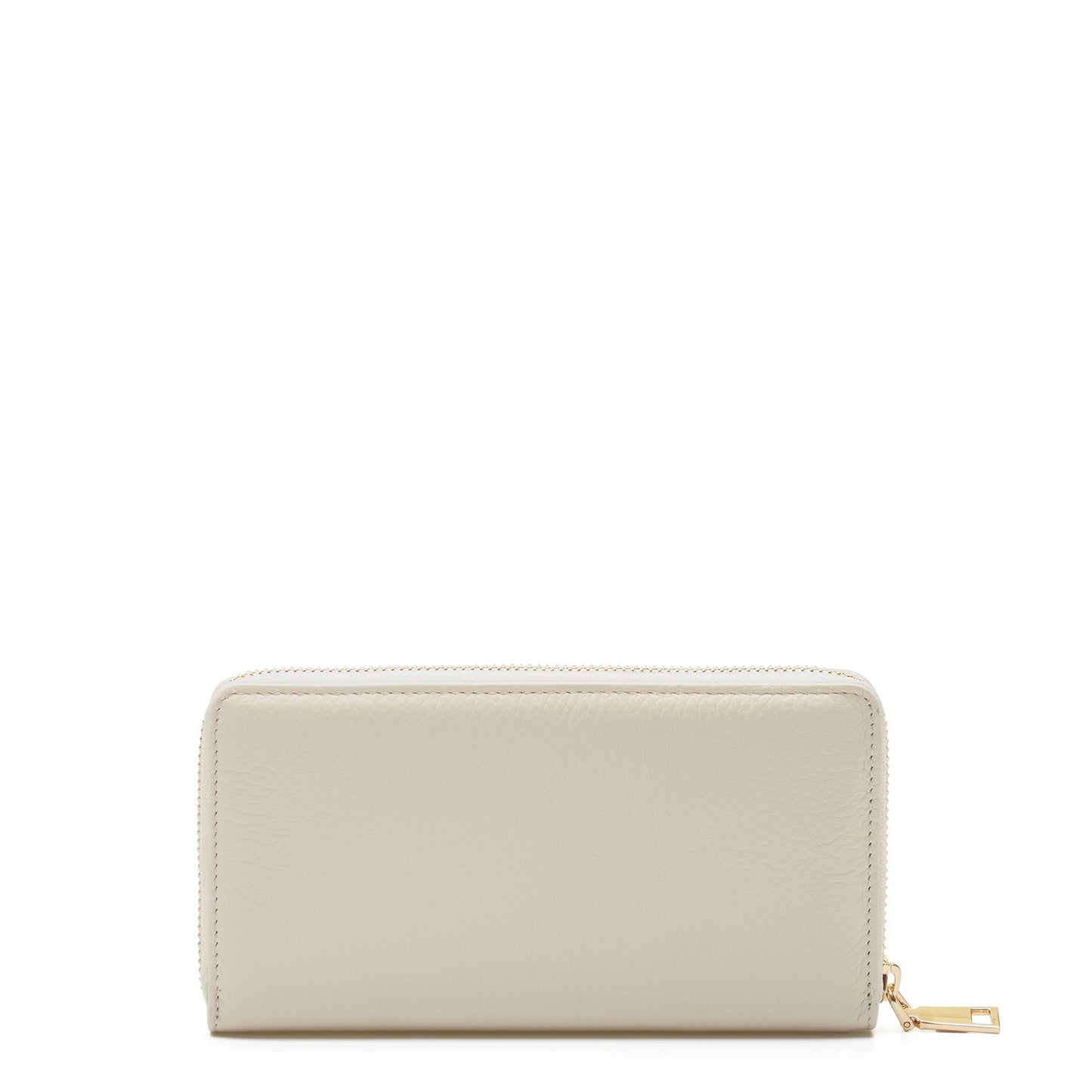 Honoré Léa cream calfskin leather zipper wallet -  - Isabel Bernard