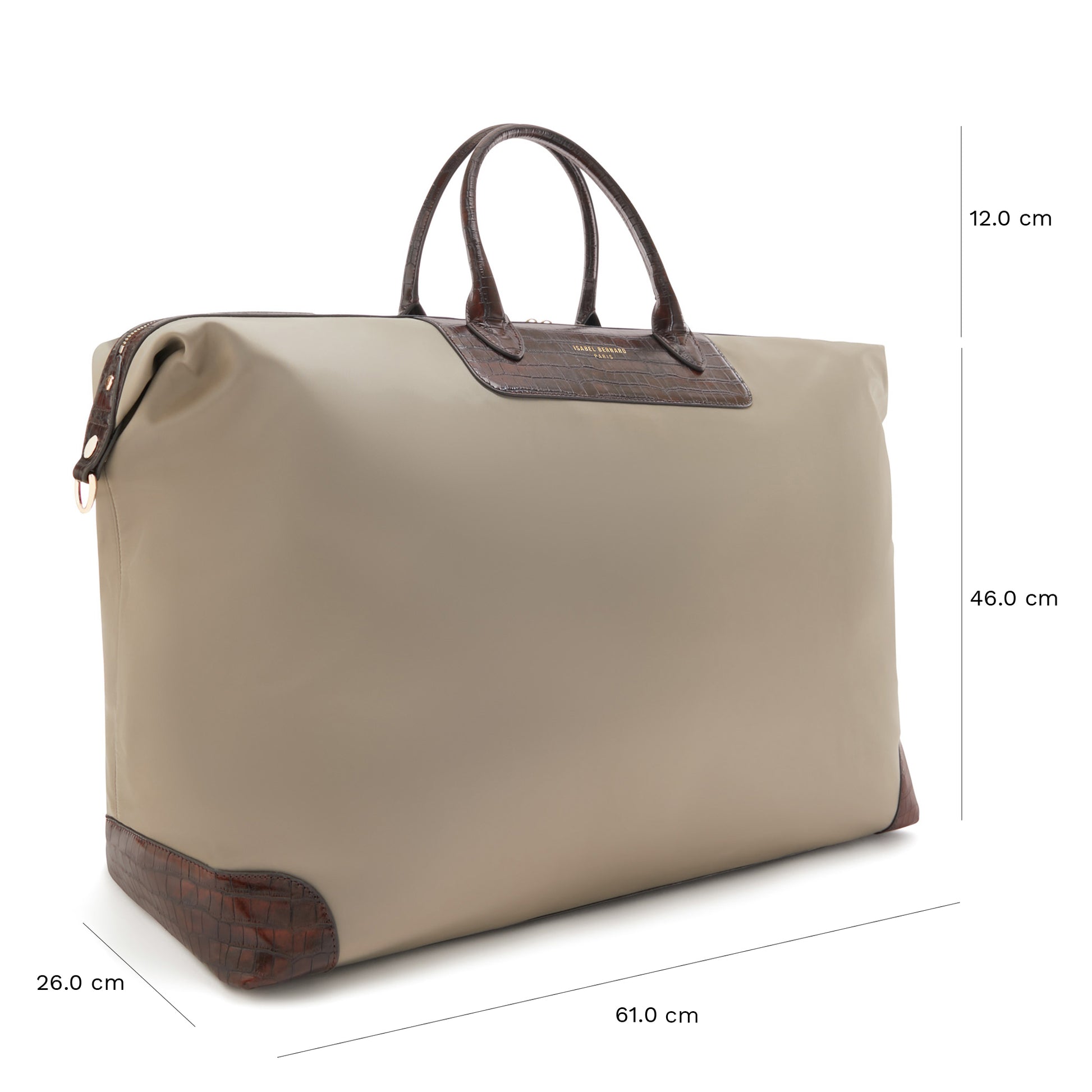 Du Louvre Colette taupe weekend bag large -  - Isabel Bernard