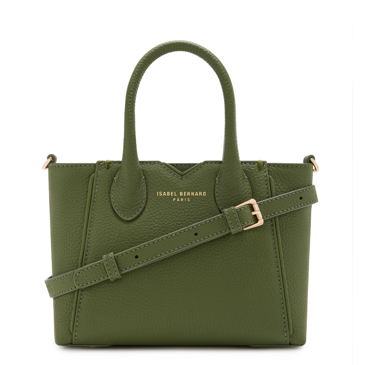 Cadeau d'Isabel green calfskin leather handbag and zipper wallet gift set - - Isabel Bernard