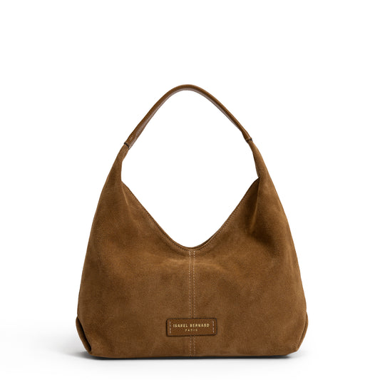 Honoré Grace mini brown suede handbag - - Isabel Bernard