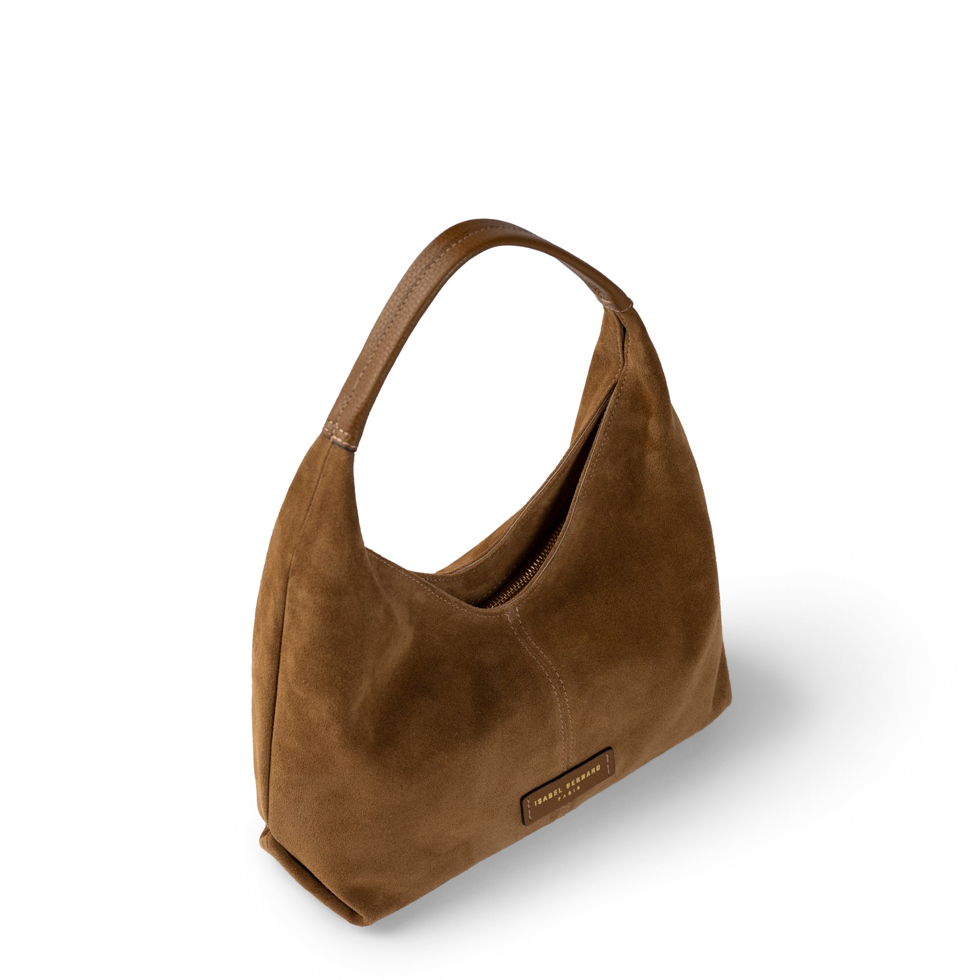 Honoré Grace mini brown suede handbag - - Isabel Bernard