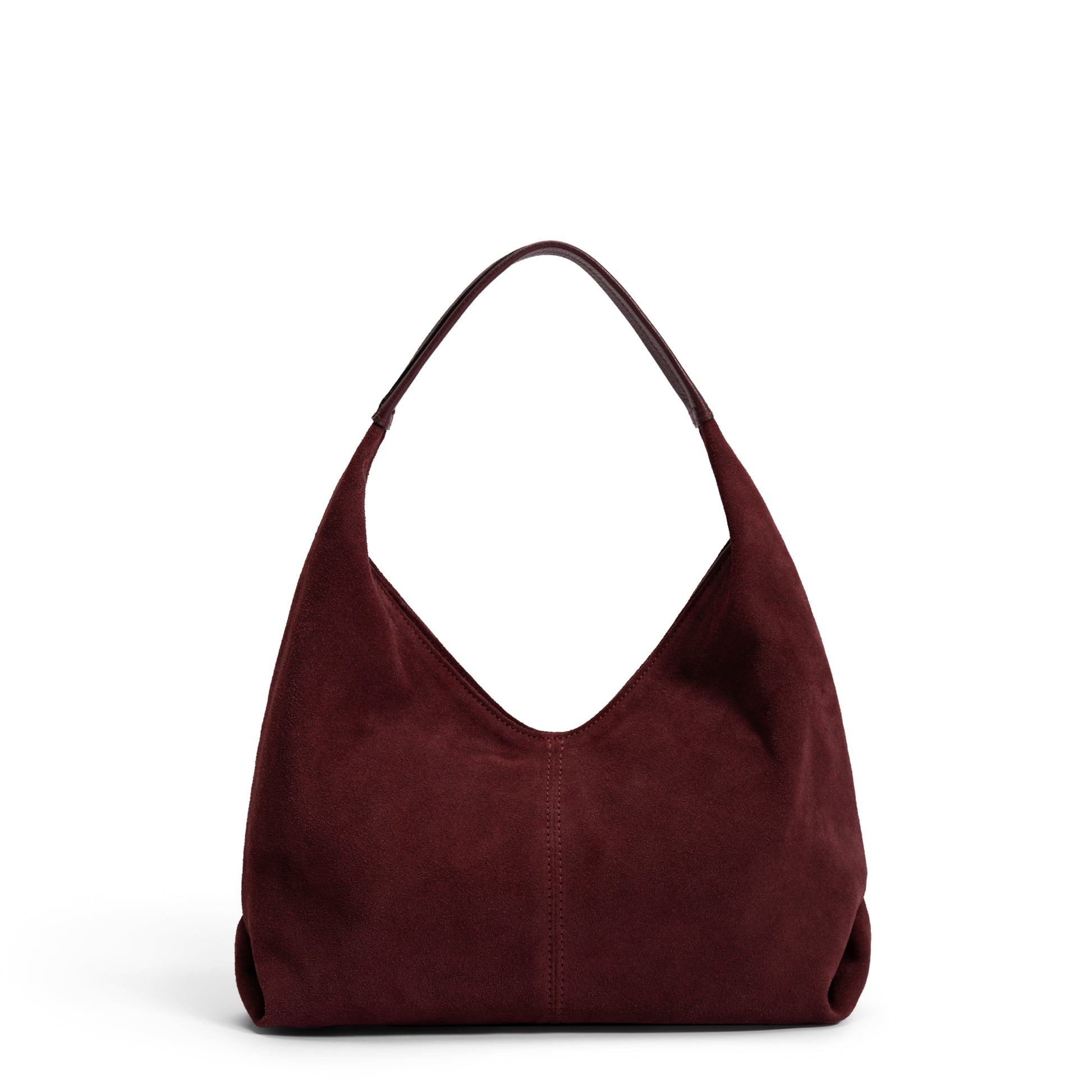 Honoré Grace mini dark bordeaux suede handbag - - Isabel Bernard