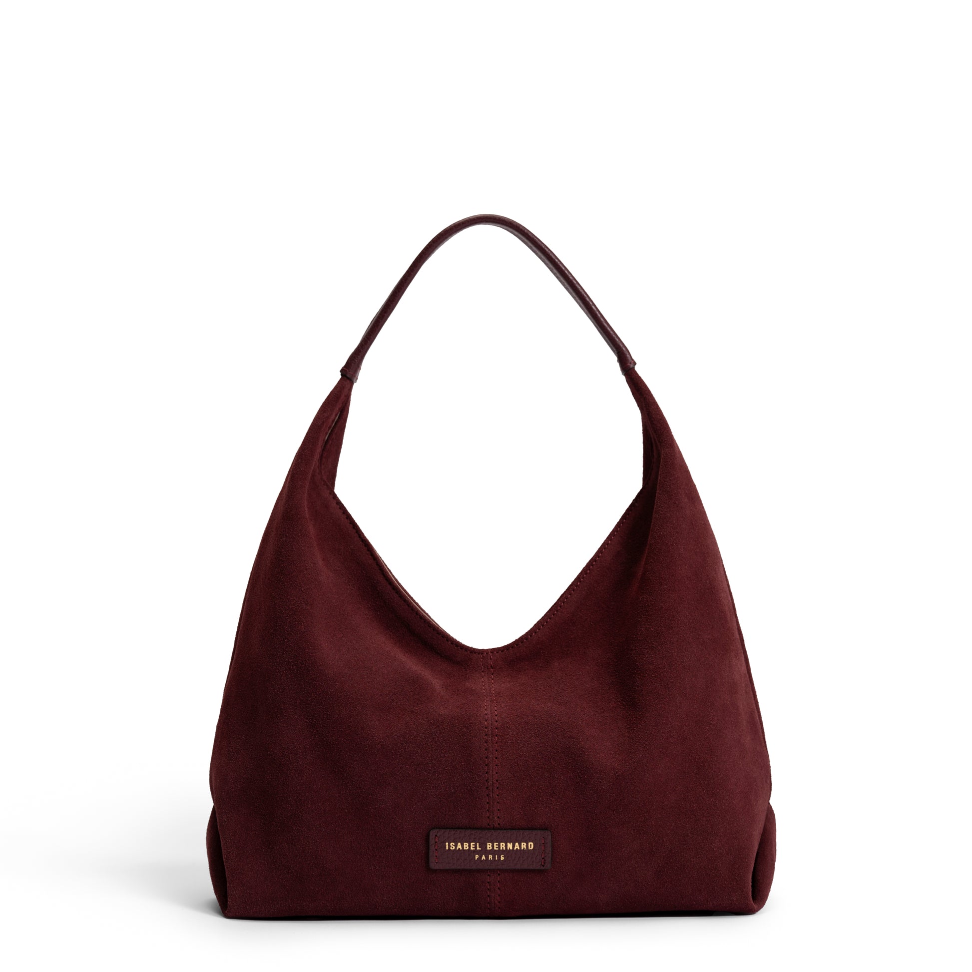 Honoré Grace mini dark bordeaux suede handbag - - Isabel Bernard