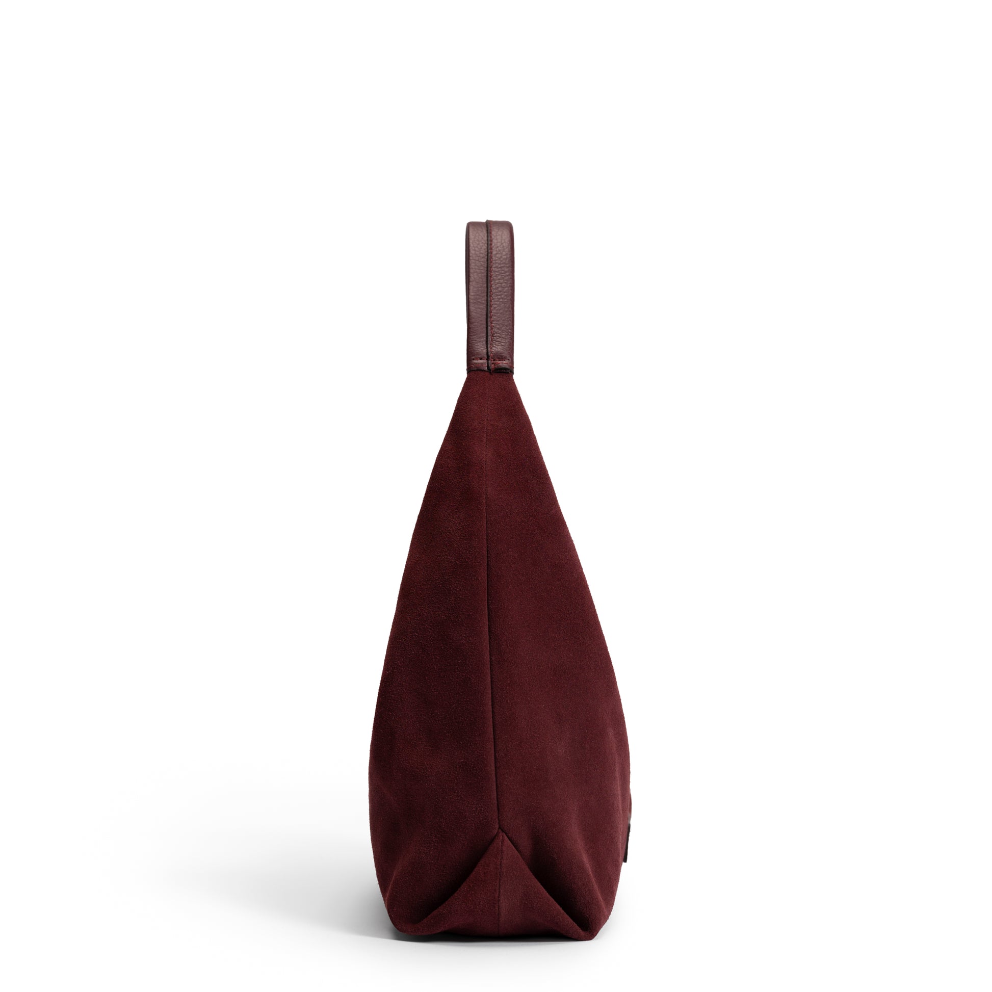 Honoré Grace mini dark bordeaux suede handbag - - Isabel Bernard