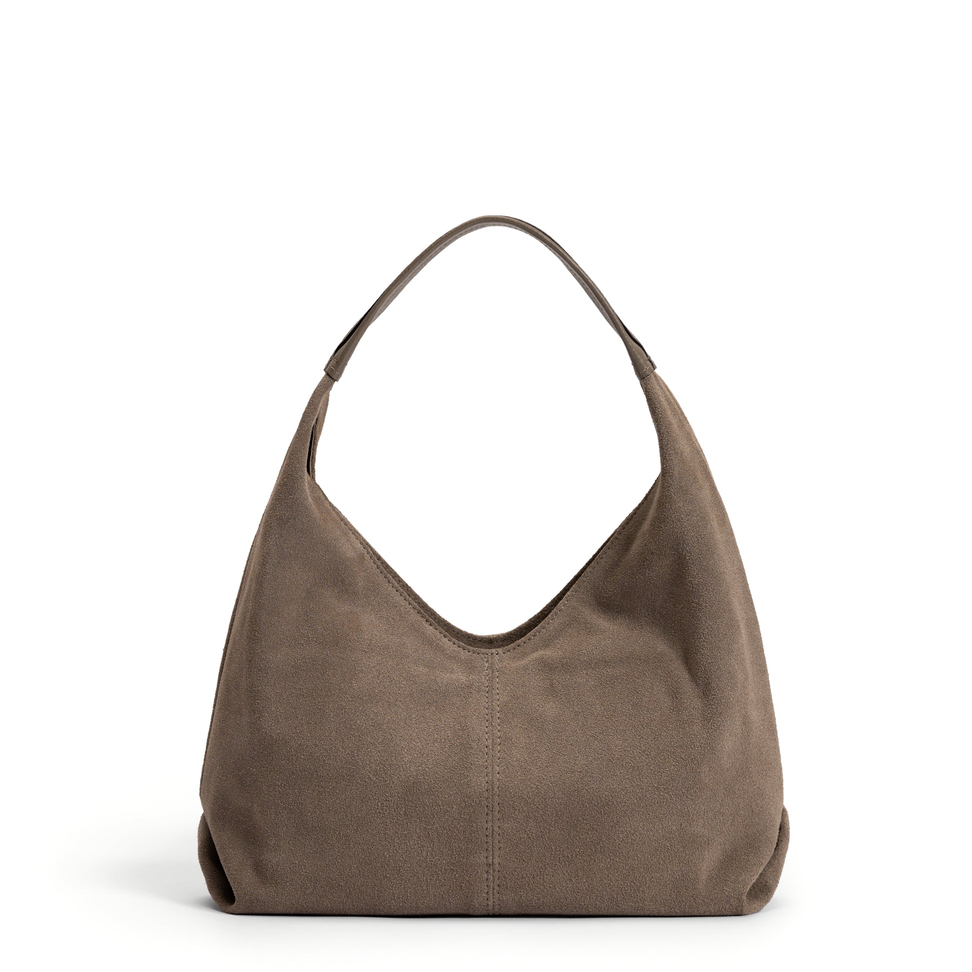 Honoré Grace mini taupe suede handbag - - Isabel Bernard