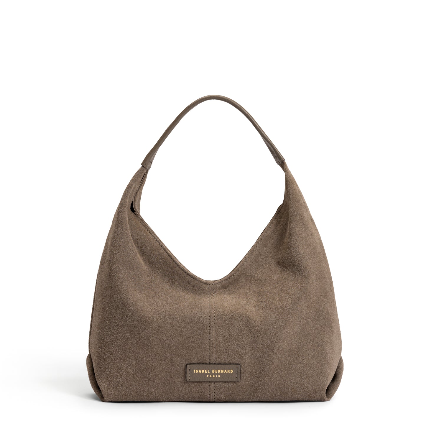 Honoré Grace mini taupe suede handbag - - Isabel Bernard