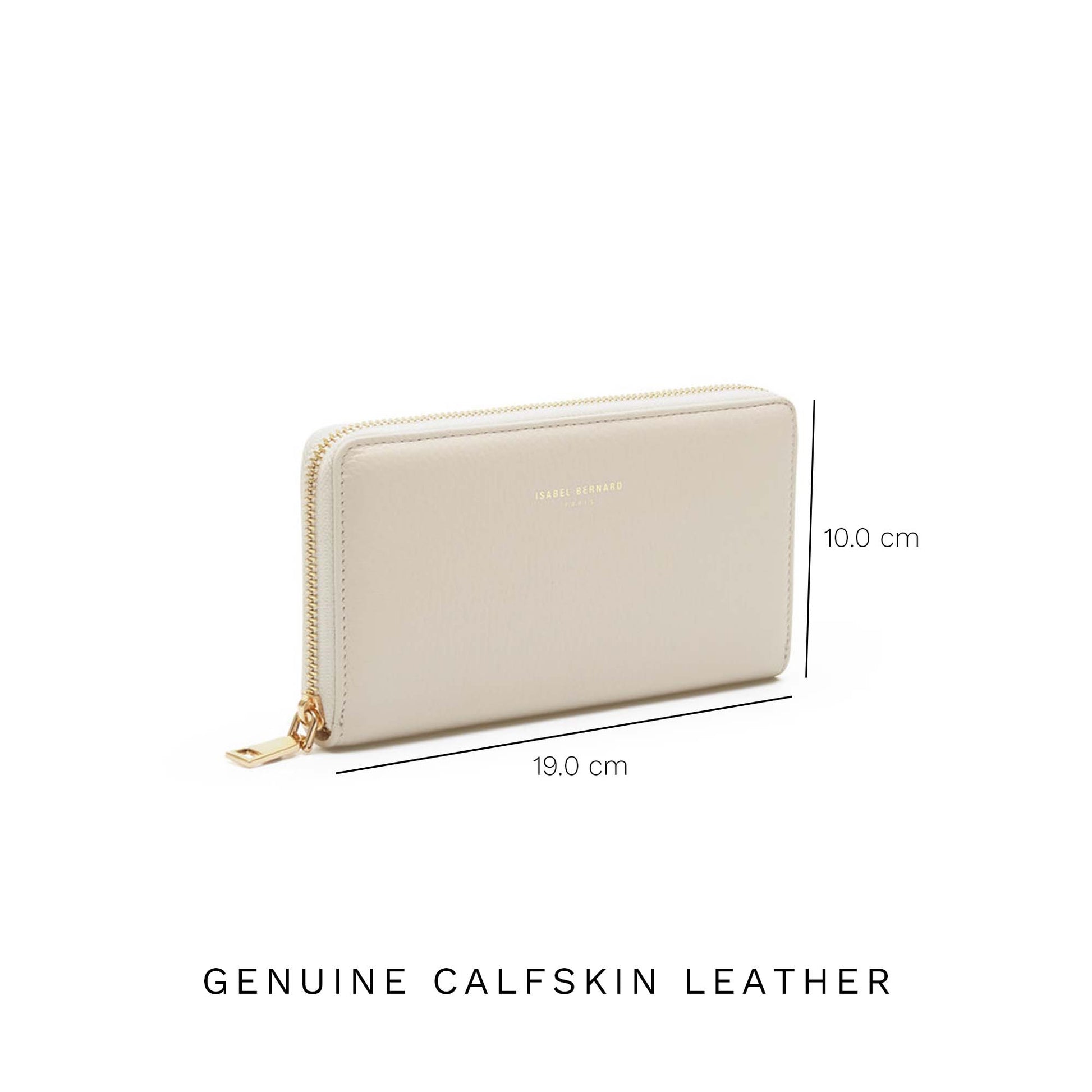 Cadeau d'Isabel cream calfskin leather shopper and zipper wallet gift set - - Isabel Bernard