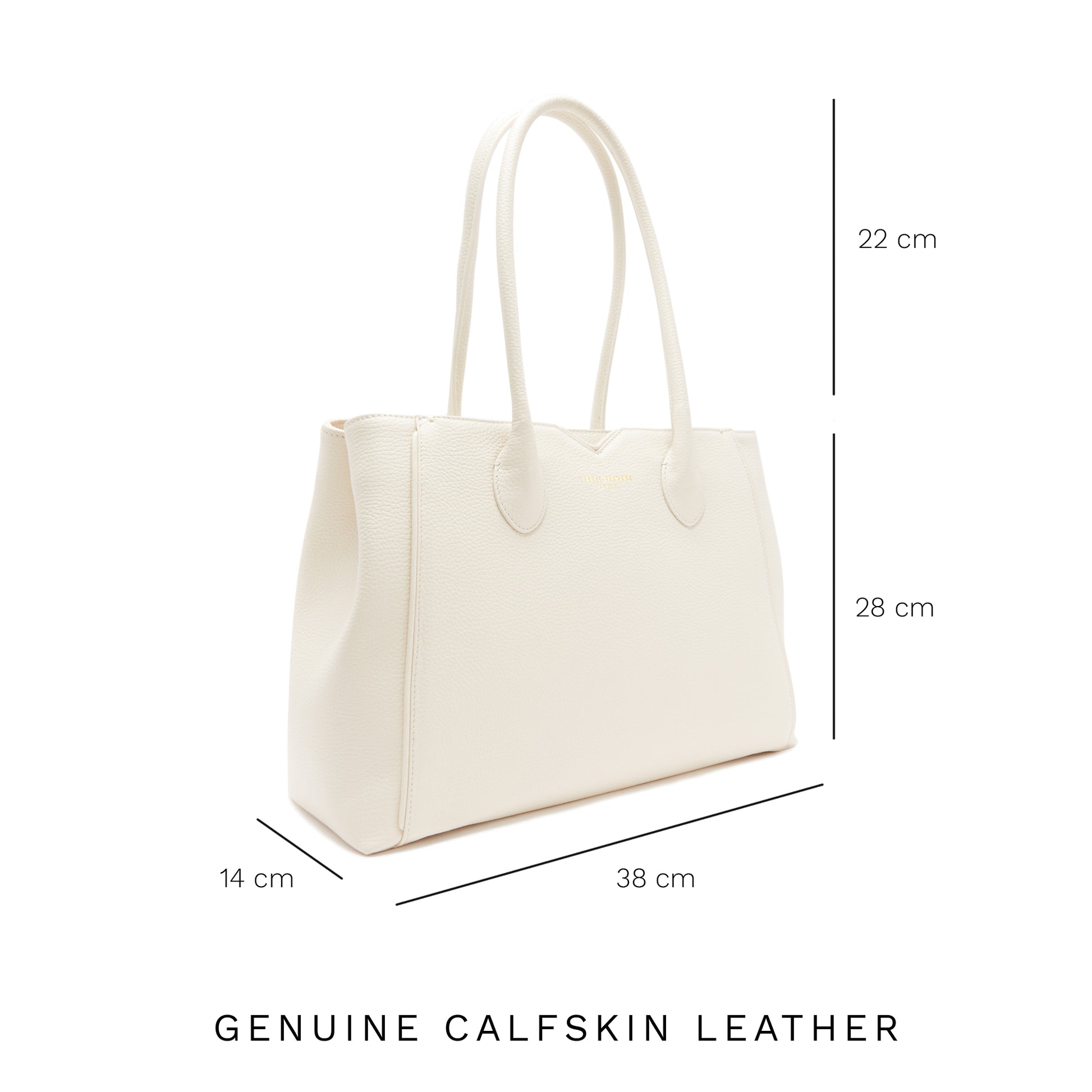 Honoré Cloe cream calfskin leather handbag -  - Isabel Bernard