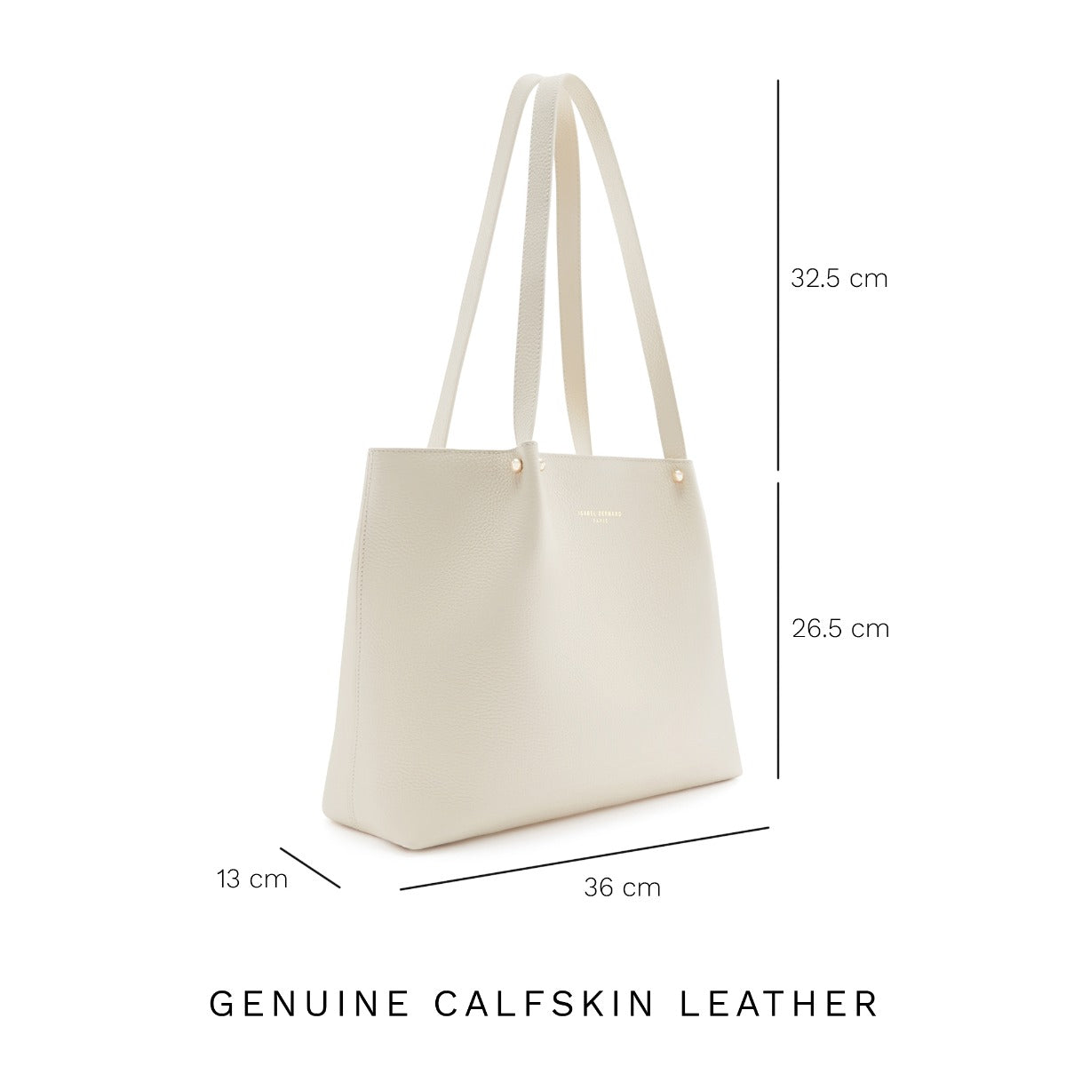 Cadeau d'Isabel cream calfskin leather shopper and zipper wallet gift set - - Isabel Bernard