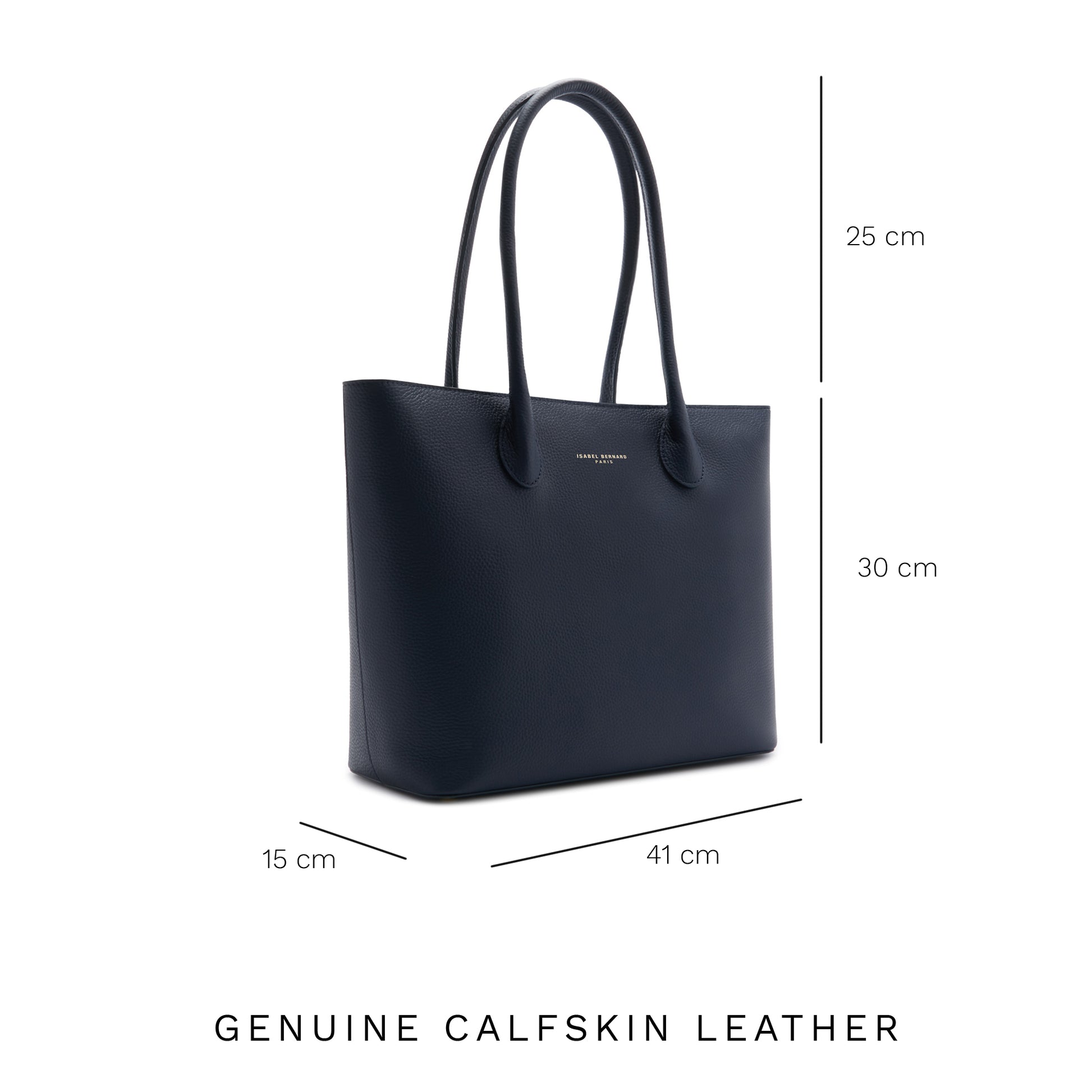 Honoré Lysanne blue calfskin leather shopper -  - Isabel Bernard