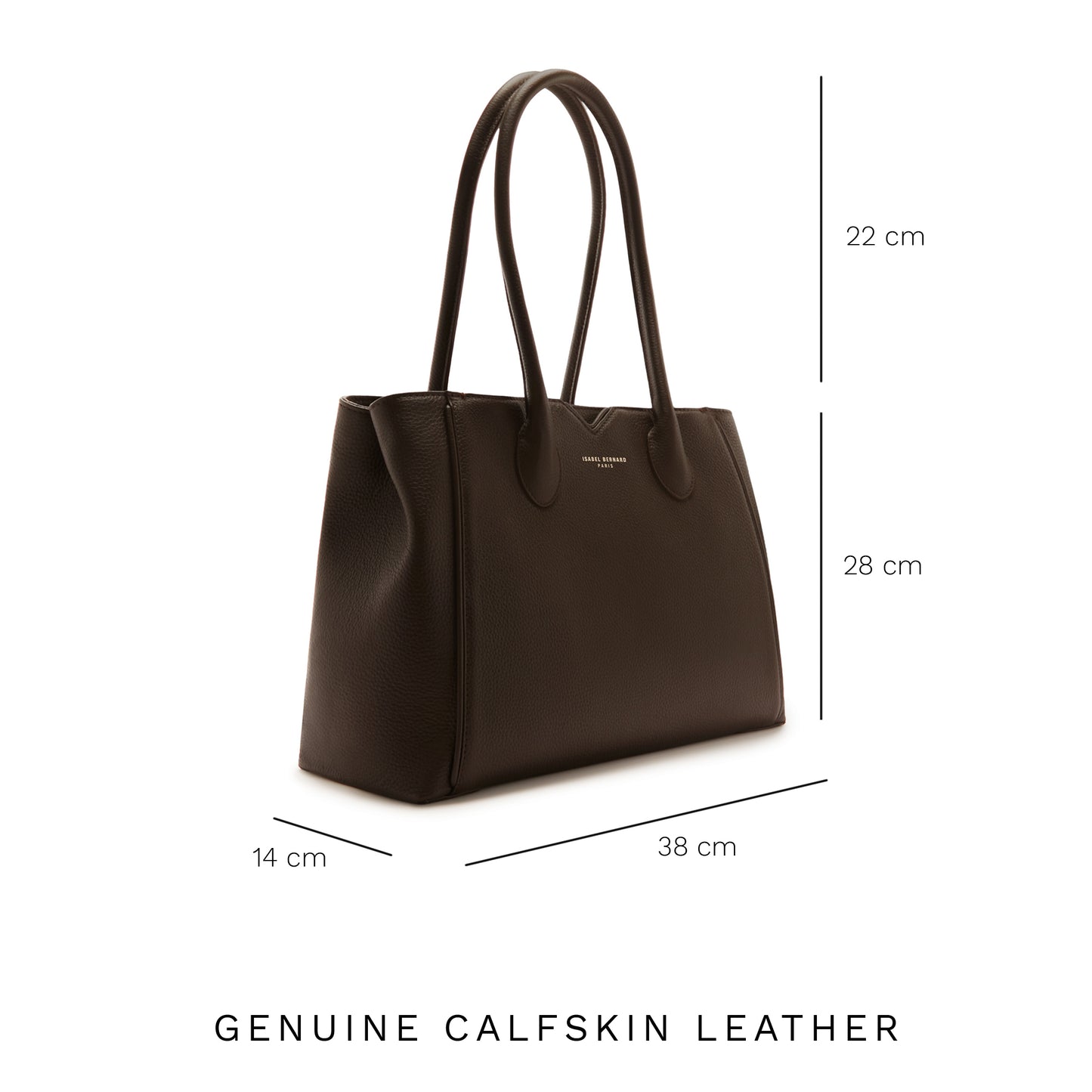 Honoré Cloe brown calfskin leather handbag -  - Isabel Bernard