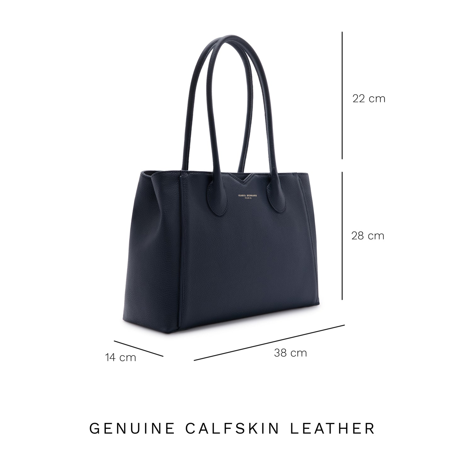 Honoré Cloe blue calfskin leather handbag -  - Isabel Bernard